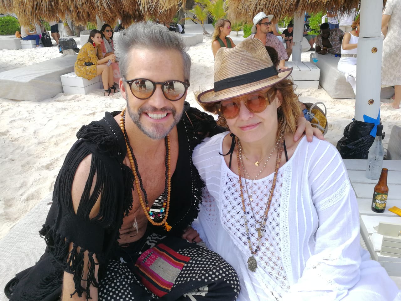 With actor Juan Pablo Medina