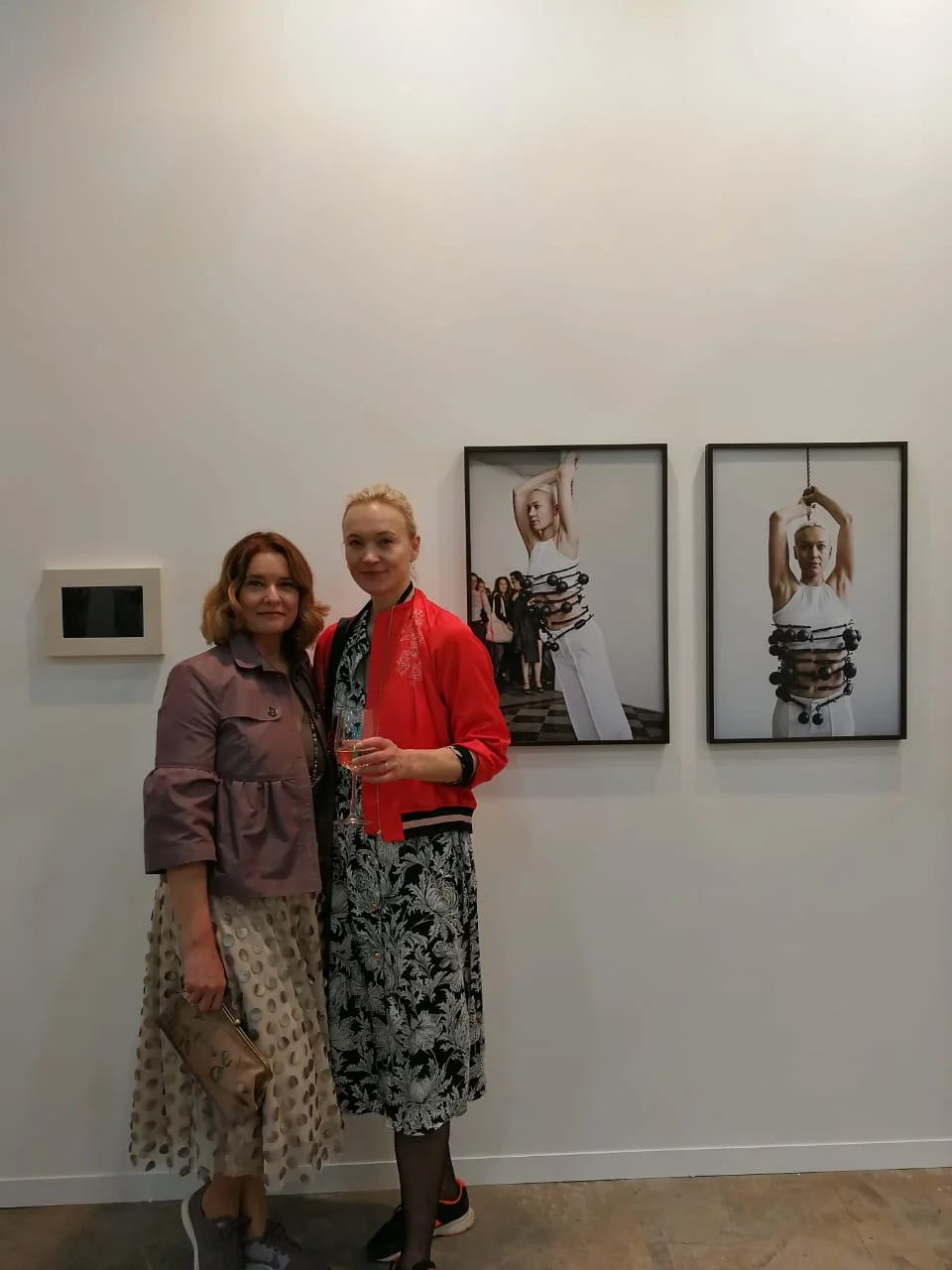 With artist Sophie Dupont