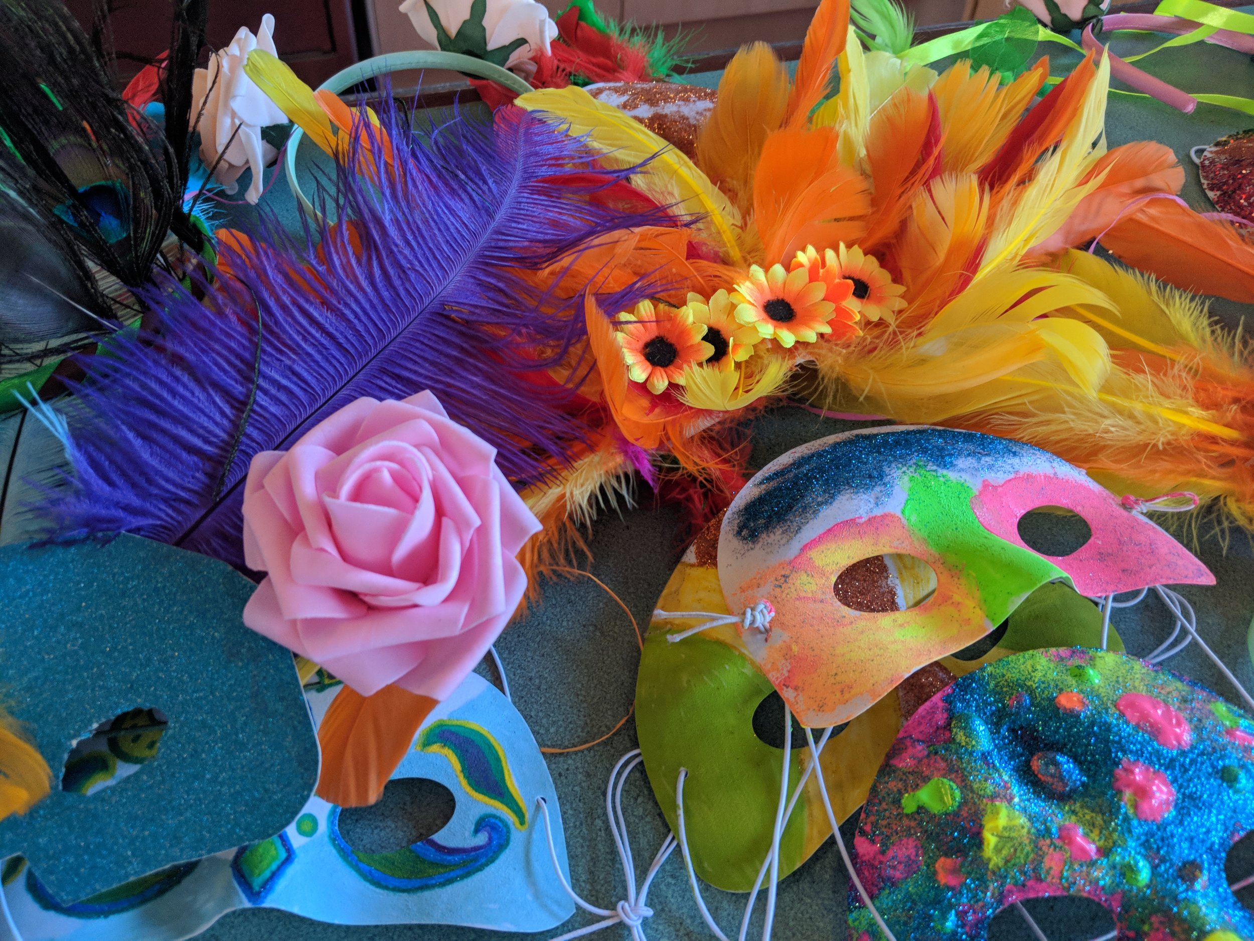 Brazil Carnival Masks made by allsorts Dundee