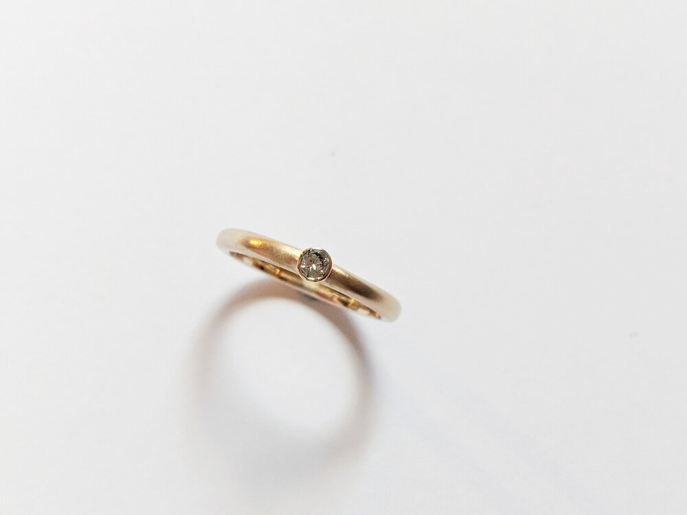 9ct fairtrade gold diamond ring