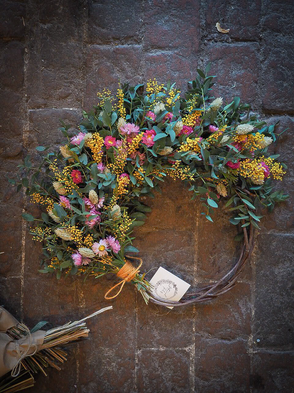 Fresh spring wreath