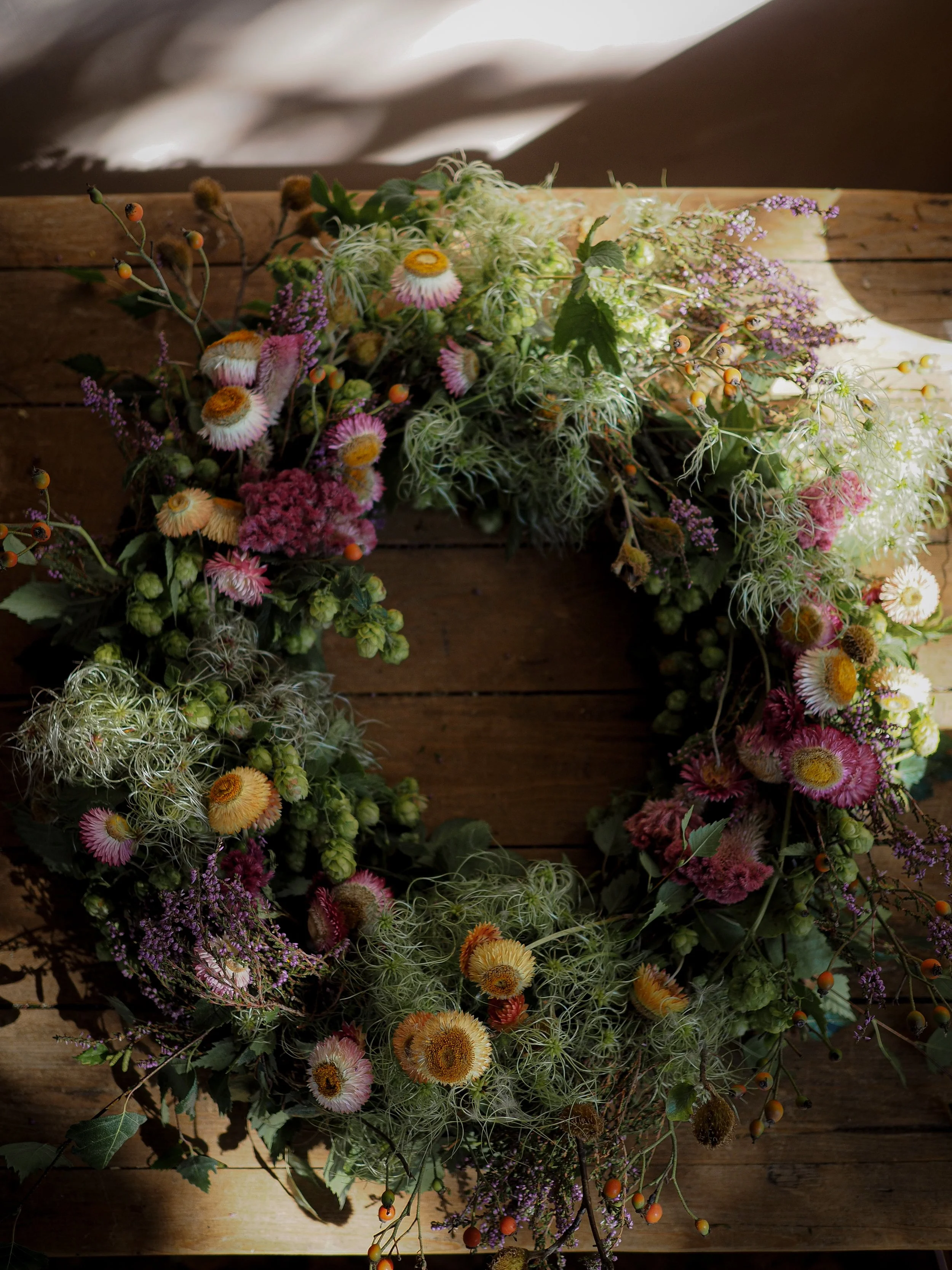 Textural Autumnal Wreath