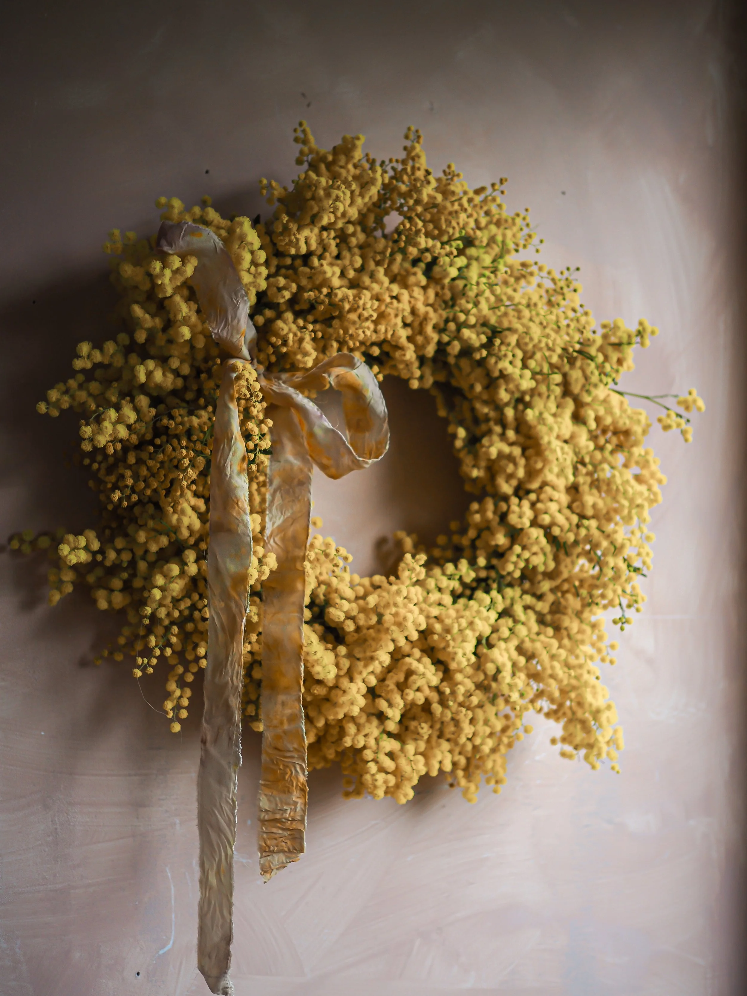 Sunshine Mimosa Wreath