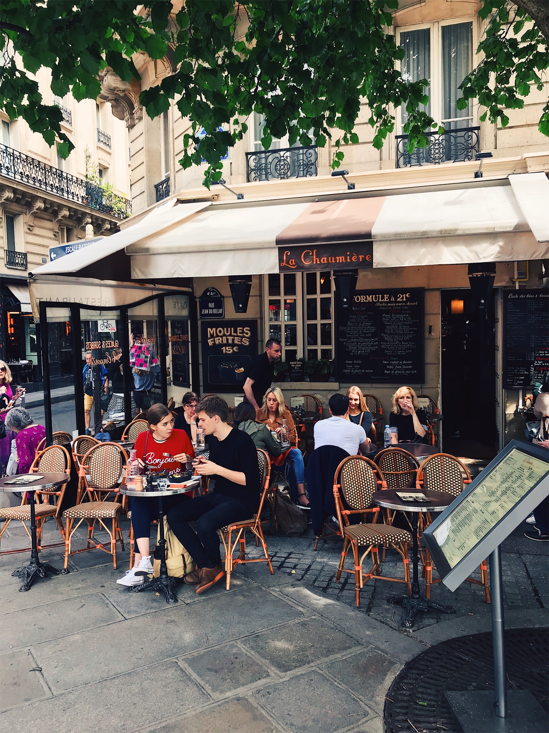 café that Chase and I stopped by on our first day in Paris