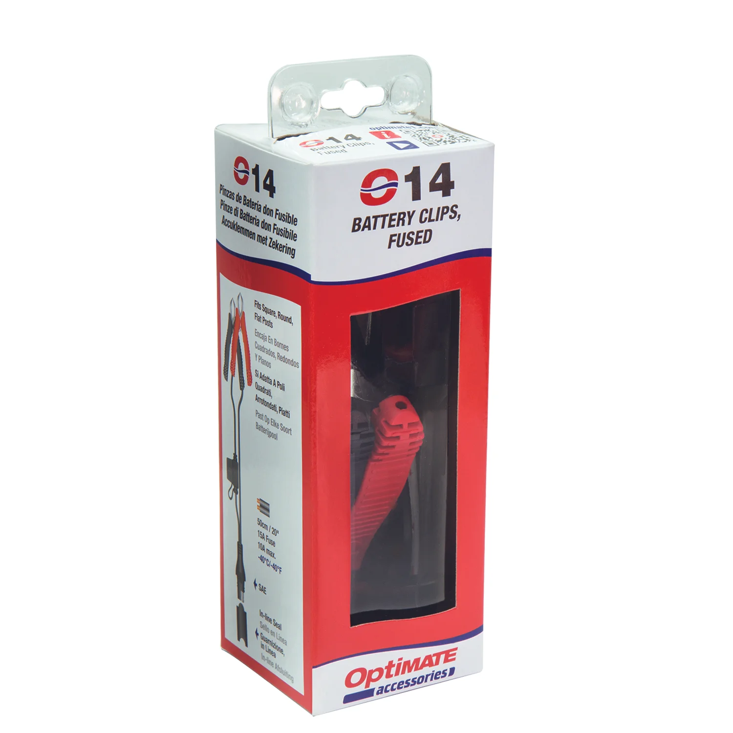 O14, O-14, OptiMate SAE Fused Battery Clamp Accessory Lead