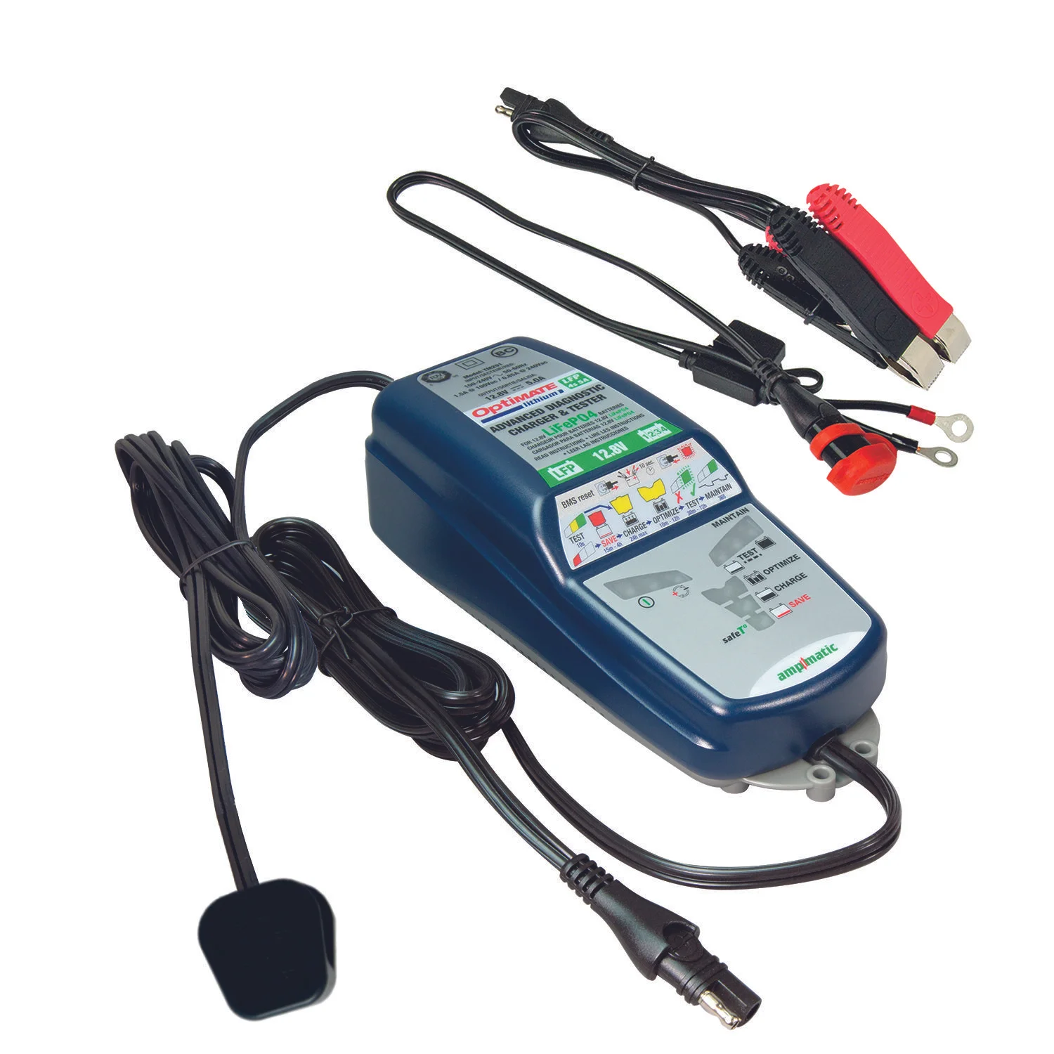 TM182, TM-182, OptiMate Lithium 6 Battery Charger, LiFePO4 Battery Charger, Maintainer, Trickle Charger, Optimiser for Motorcycle