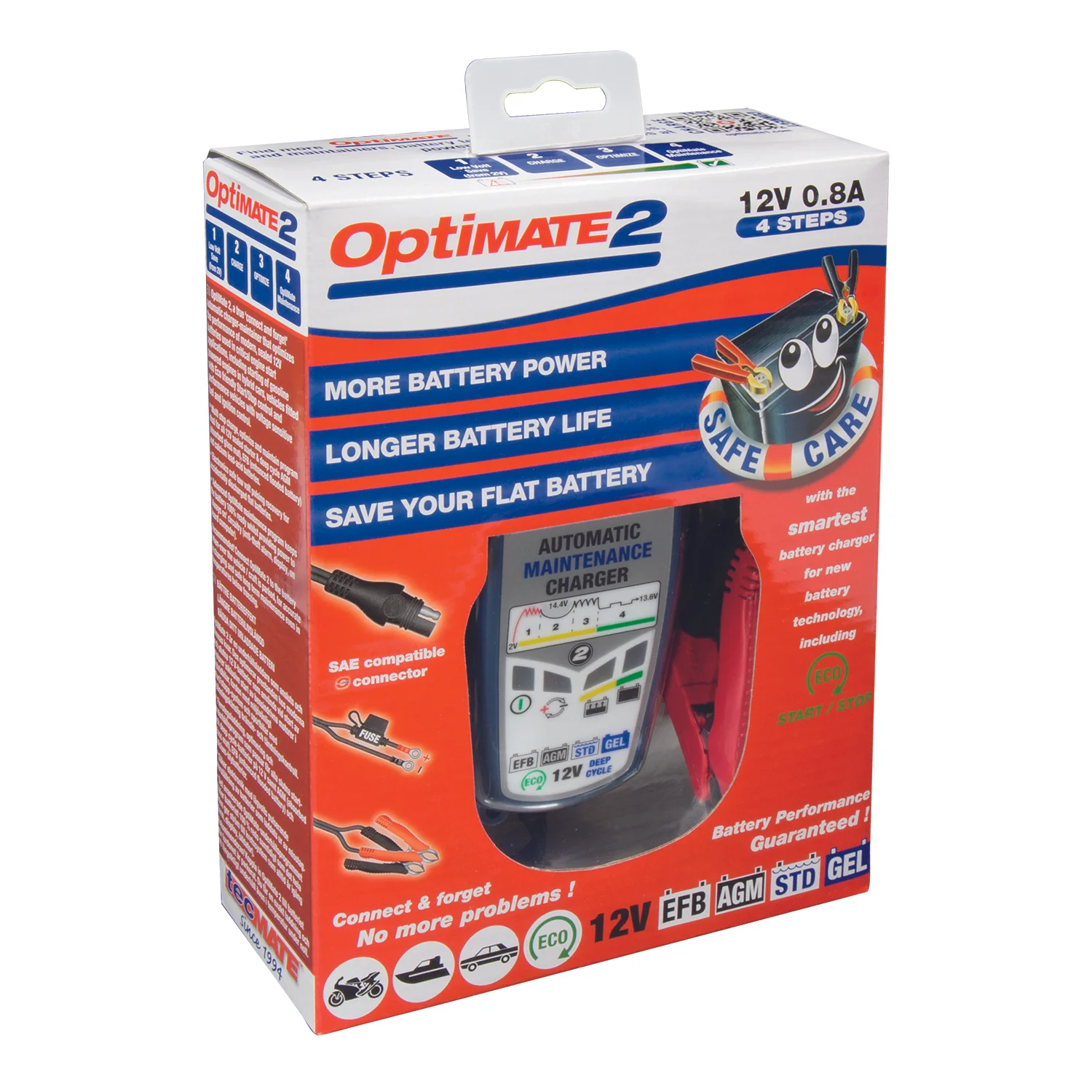 TM422, OptiMate 2 battery charger, Maintainer, Trickle Charger and Optimiser