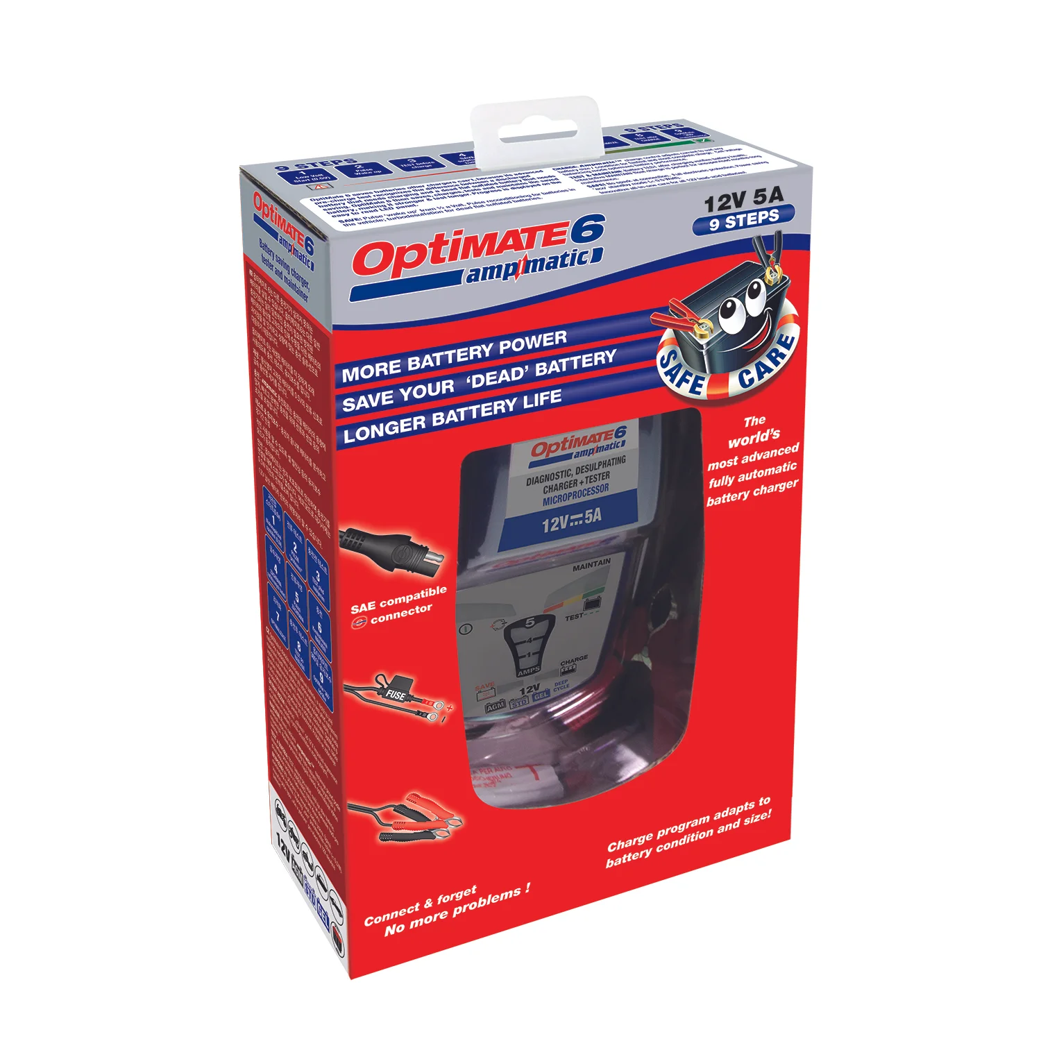 TM180, TM182, OptiMate 6 Battery Charger, Maintainer, Trickle Charger, Optimiser and for Cars