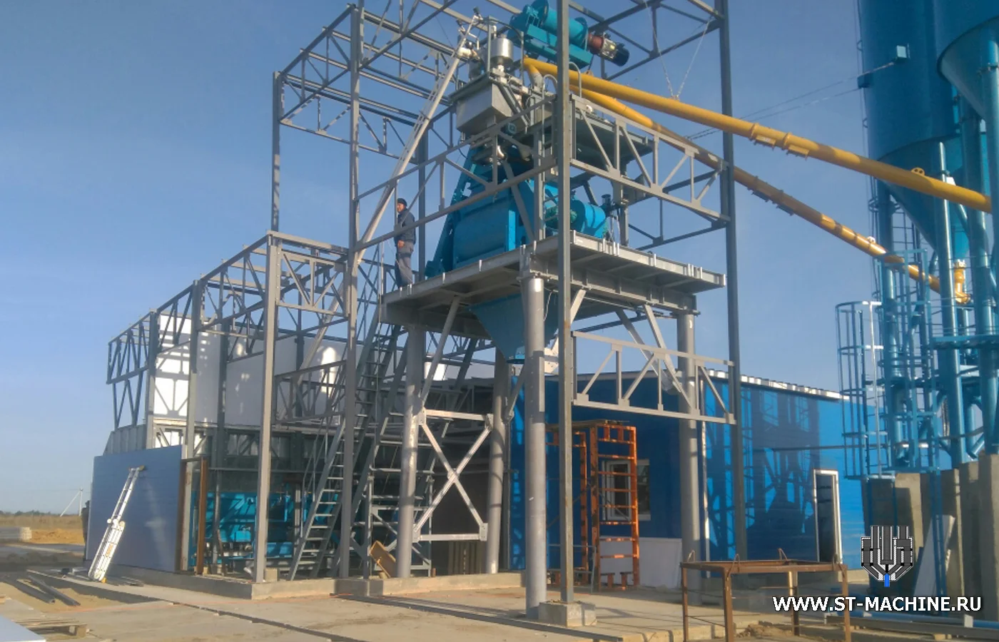 stationary concrete plant stmachineru.jpg