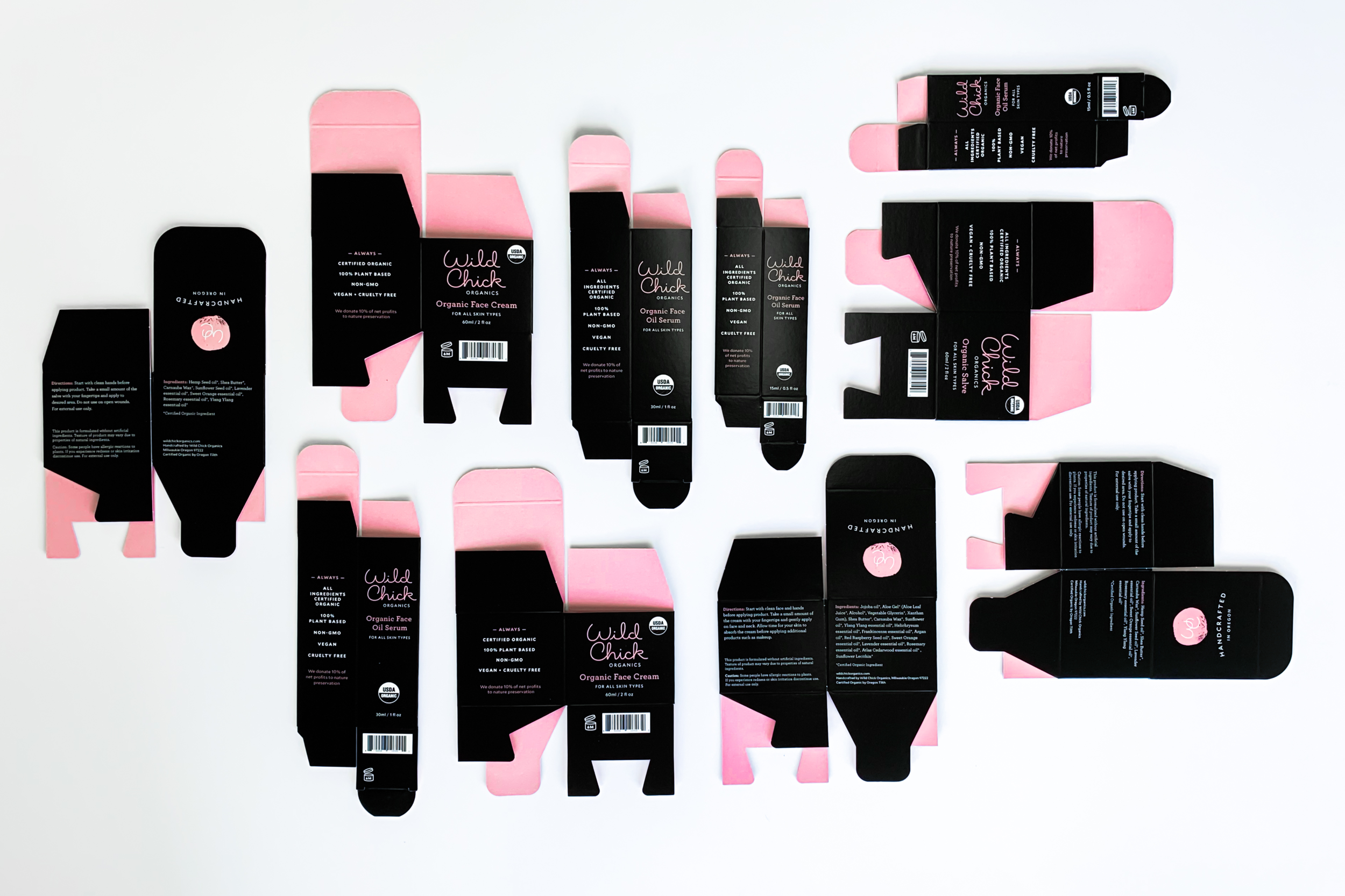 Skincare Product Packaging - Flat