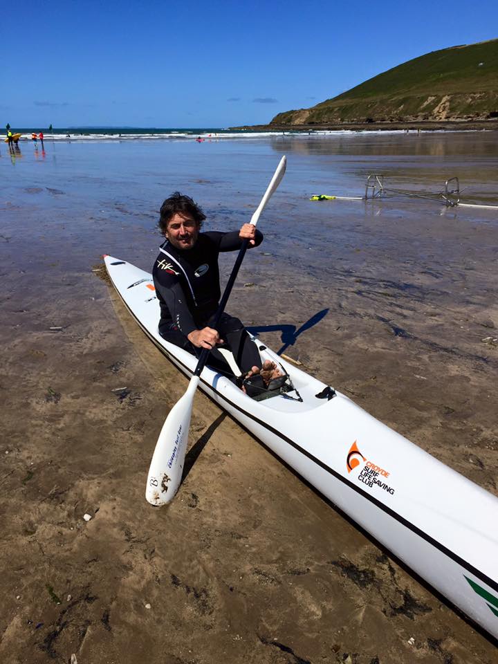 Chris showing his total mastery of the ski