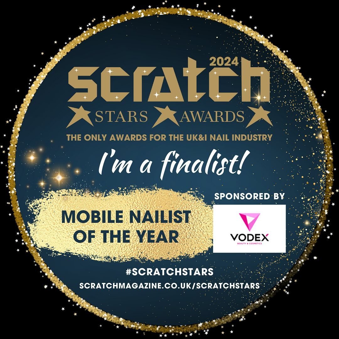 Yay!!!! So happy that I&rsquo;ve made it to the finals again this year for the Mobile Nailist of the Year award 2024 at the @scratchmagazine Scratch Stars Awards. 

I&rsquo;ve won this award for the last 2 years running but I can&rsquo;t take that fo