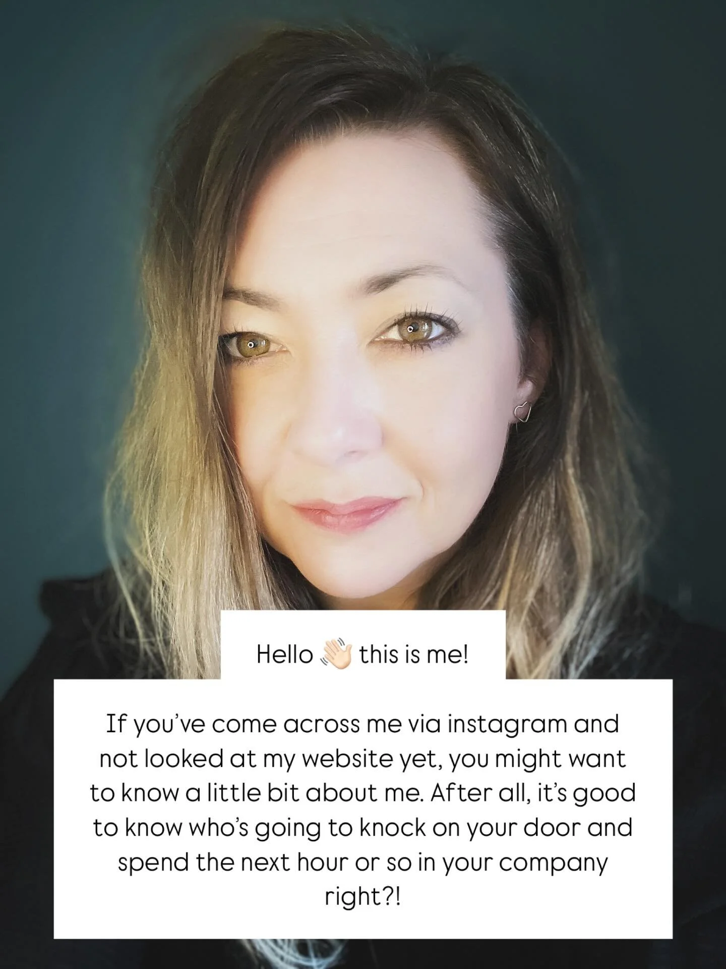 Hello 👋🏻 this is me!

If you&rsquo;ve come across me via instagram and not looked at my website yet, you might want to know a little bit about me. After all, it&rsquo;s good to know who&rsquo;s going to knock on your door and spend the next hour or