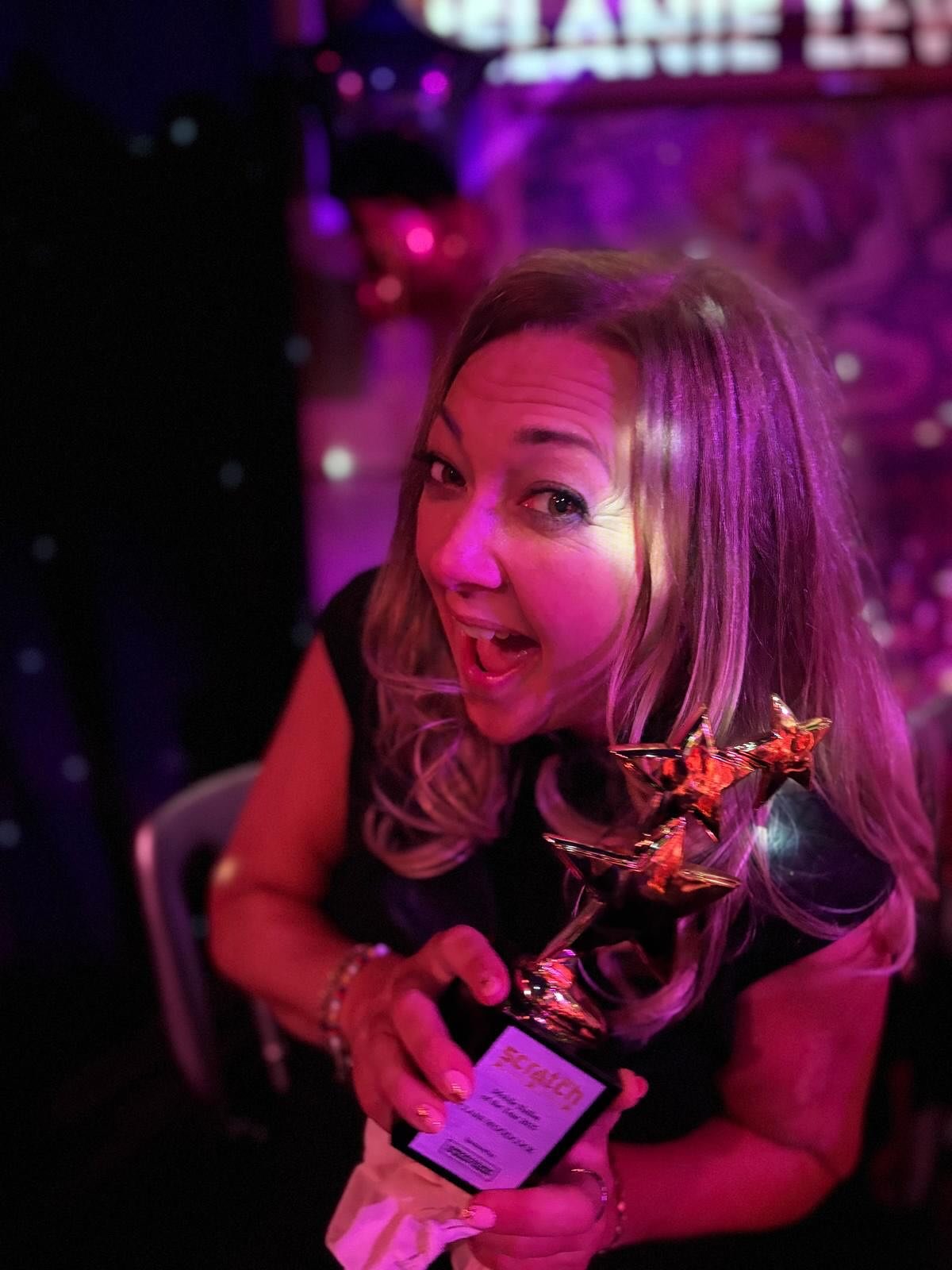 About last night&hellip;. The Scratch Stars Awards 2025 ⭐️ I did it!!!! I got my 3rd Mobile Nailist of the Year award 🏆 

When you get an award 3 times it means you enter the Hall of Fame and get officially titled as Ultimate Mobile Nailist! 

I&rsq