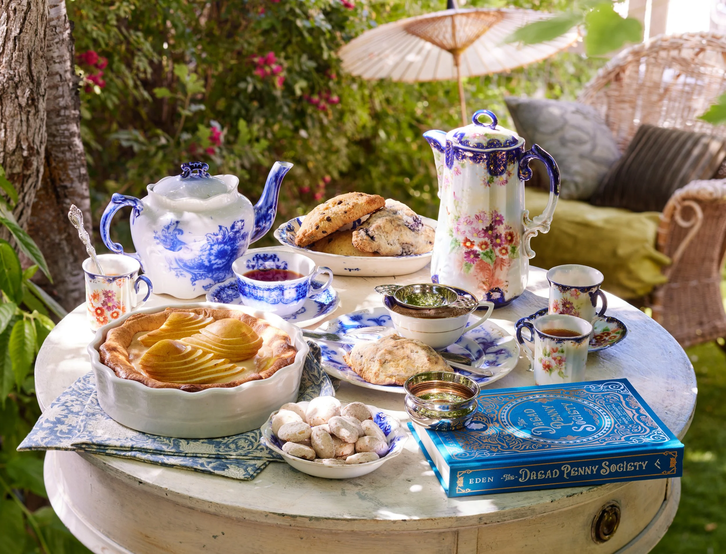 Victorian Tea: Embracing the ornate, structured beauty of the Victorian era. The styling here prioritized traditional layers and rich, classic textures to evoke a sense of period-accurate sophistication.