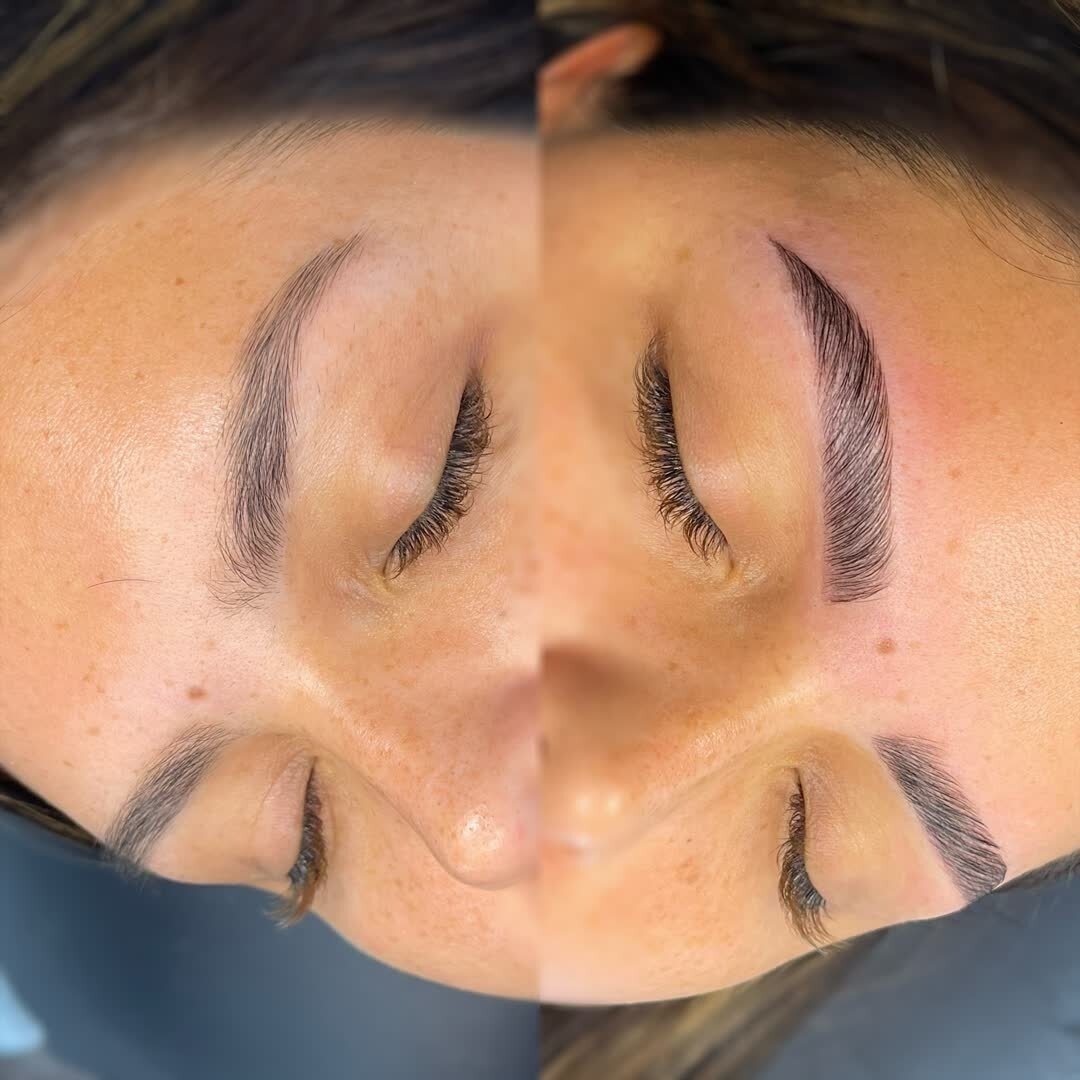 Brow Lamination paired with wax and tint 😍