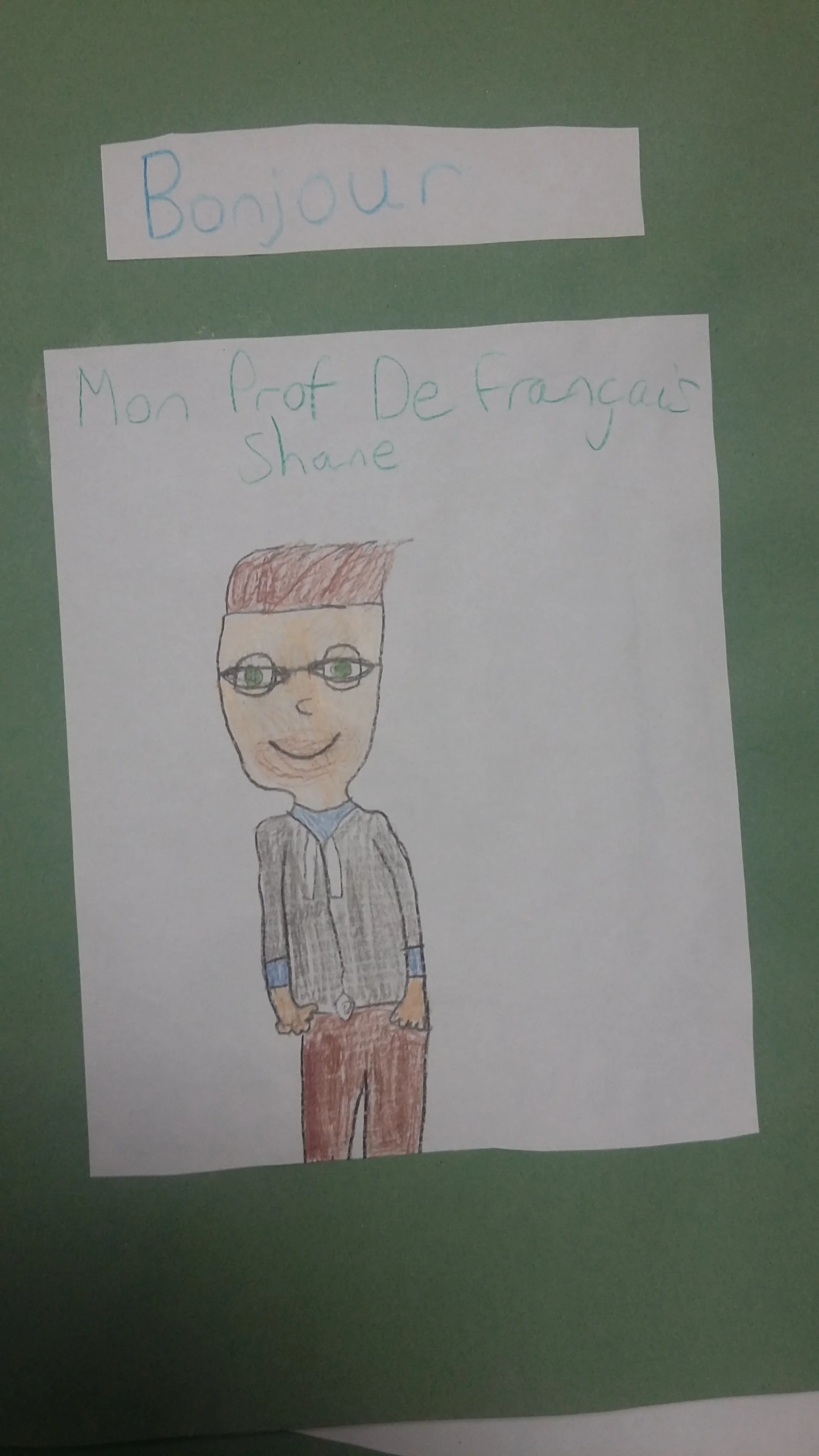  "Mon Prof De Français, Shane"