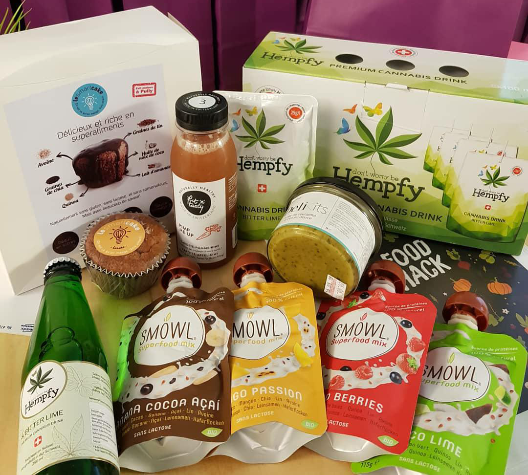 Some of the future focused brands in the FoodHack network. Le Smart Cake , Hempfy , SMOWL , Fit’n’Tasty & DeliKits .