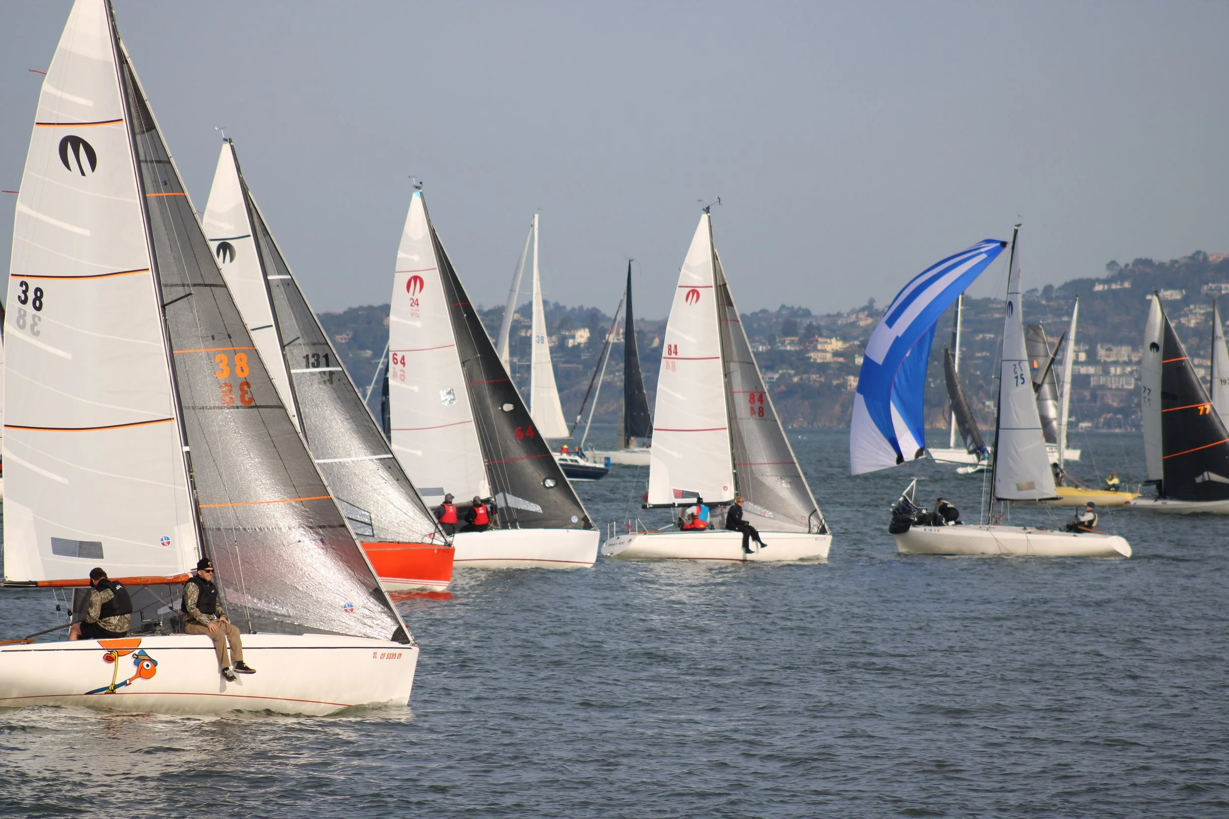 Park City Sailing Members Race A Moore 24 In San Francisco In A Unique And Challenging Race Called The Three Bridge Fiasco On January 31st, 2026