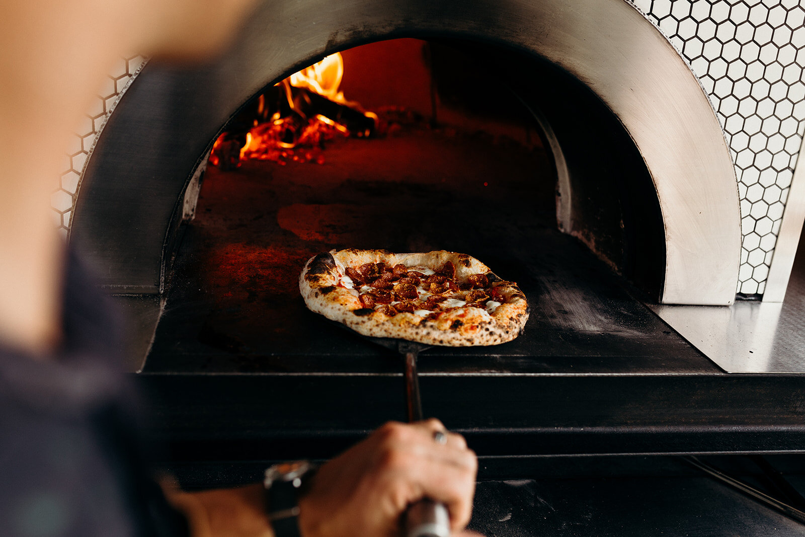 Wood-Fired Oven Pan Pizza – Austin Eats