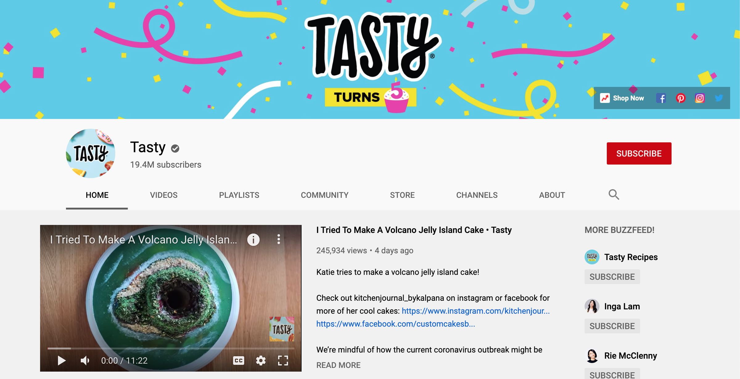 Tasty Youtube