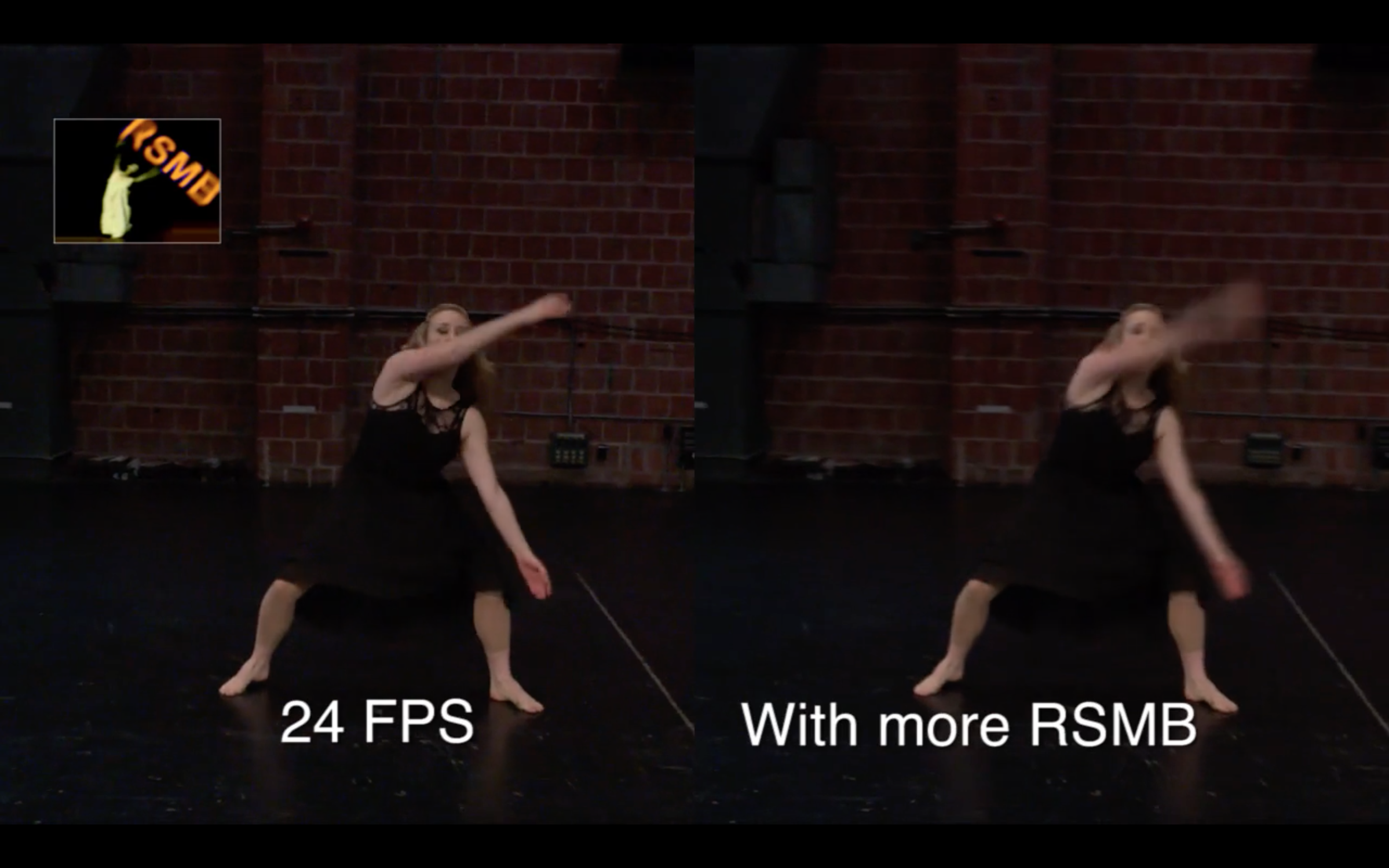 RSMB Reel smart motion blur example