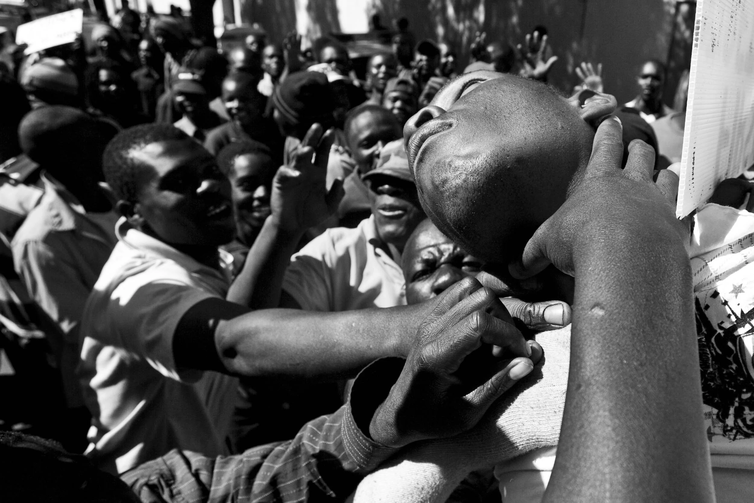  Protest in Pretoria over the then situation in Zimbabwe regarding the import of weapons into the country.&nbsp; 