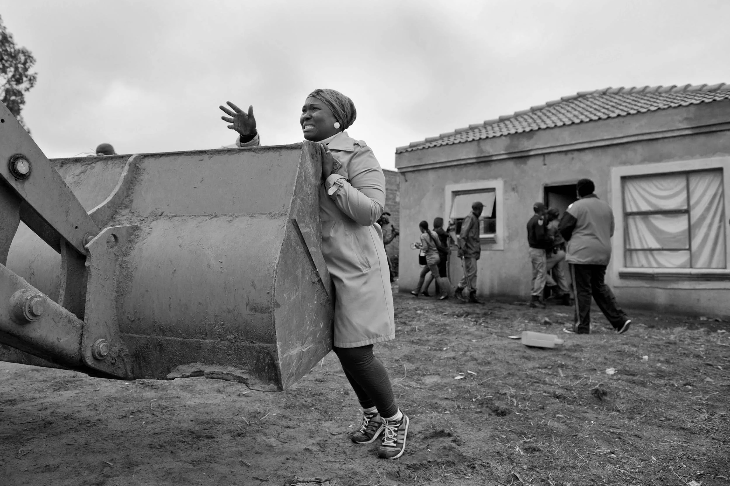  Houses being demolished in Lenasia due to the illegal selling of land.&nbsp; 