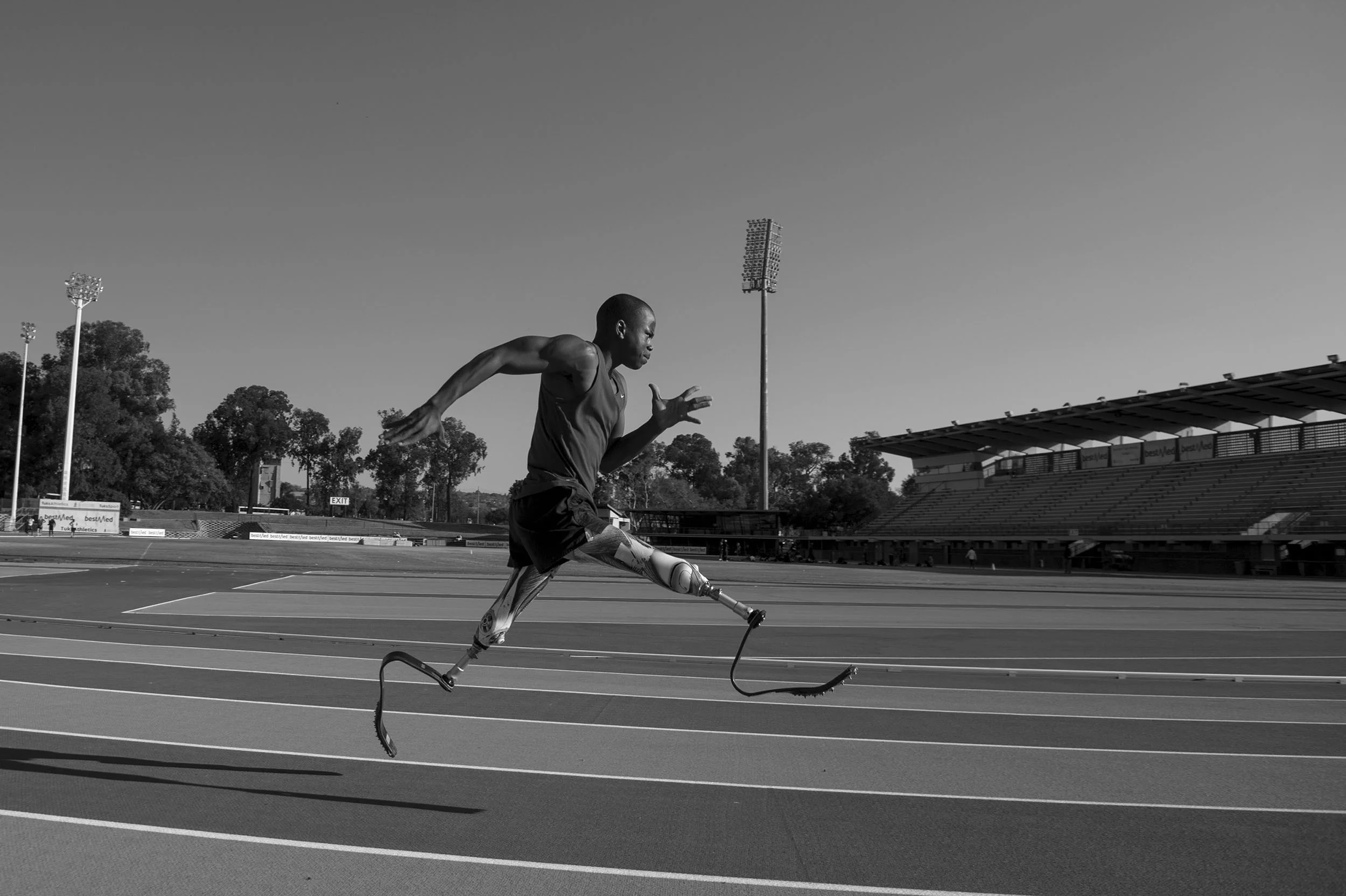 Ntando during training at TUKS in Pretoria.
