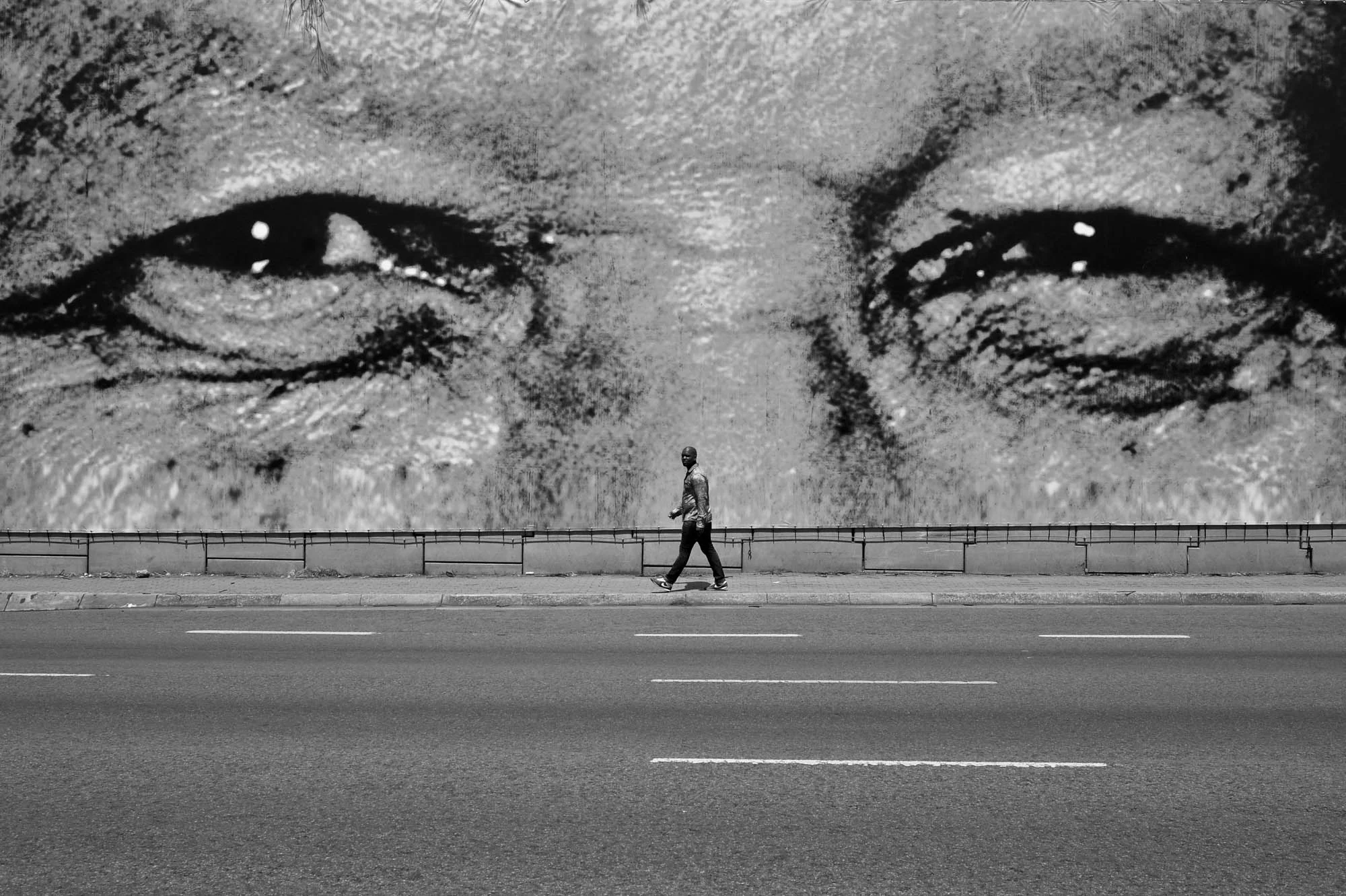  A giant poster of Mandela's in the Pretoria cbd 