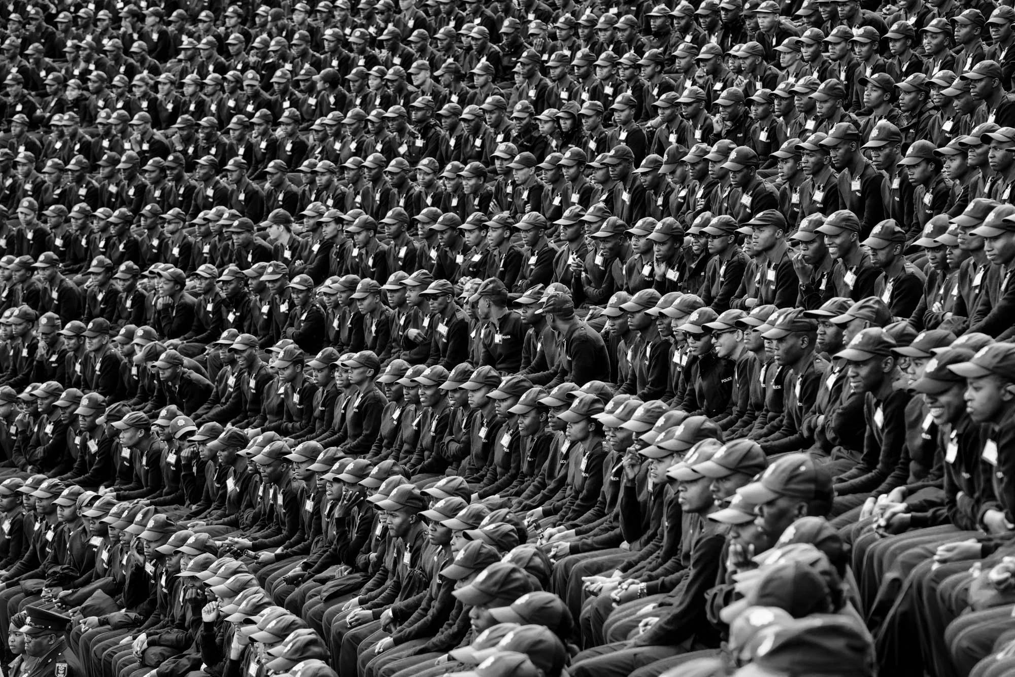  Police officers during an annual ceremony where they honour those who lost their lives 