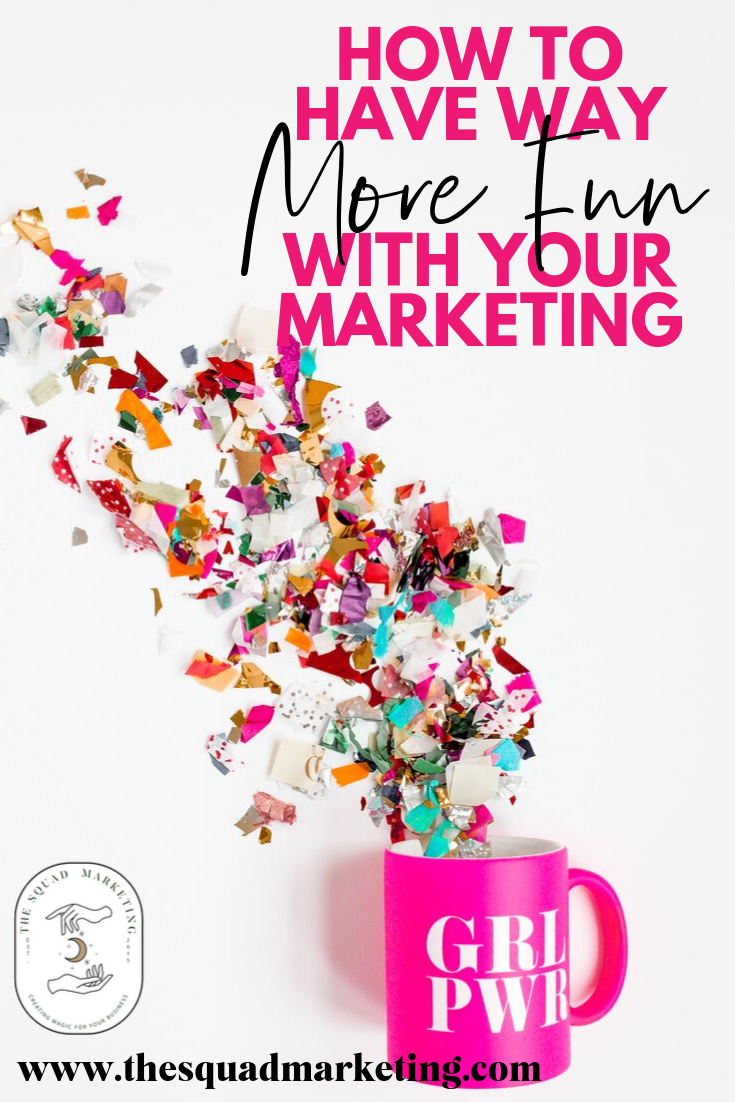 Marketing is way more fun when you are actually having fun. We get super caught up in what we think we should be doing that we totally end up sucking our own voice and soul out of it. Here are some fun steps to get you started!