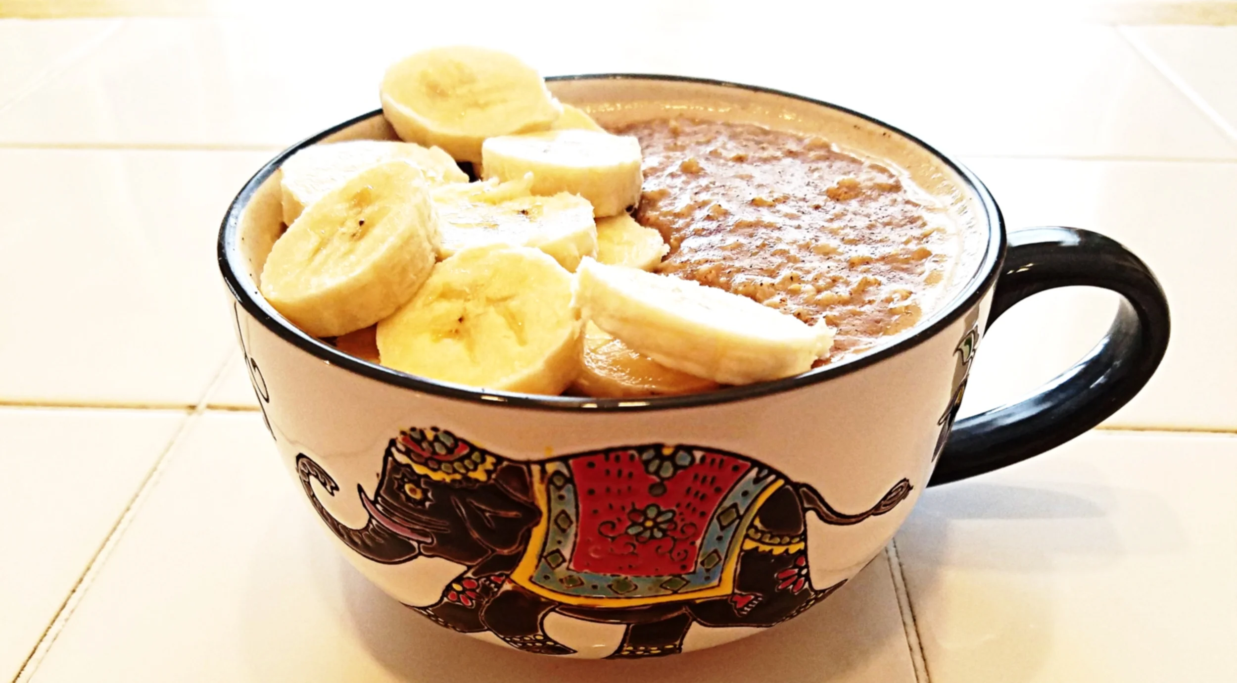 Cinnamon, Banana, Chia Seed Oatmeal