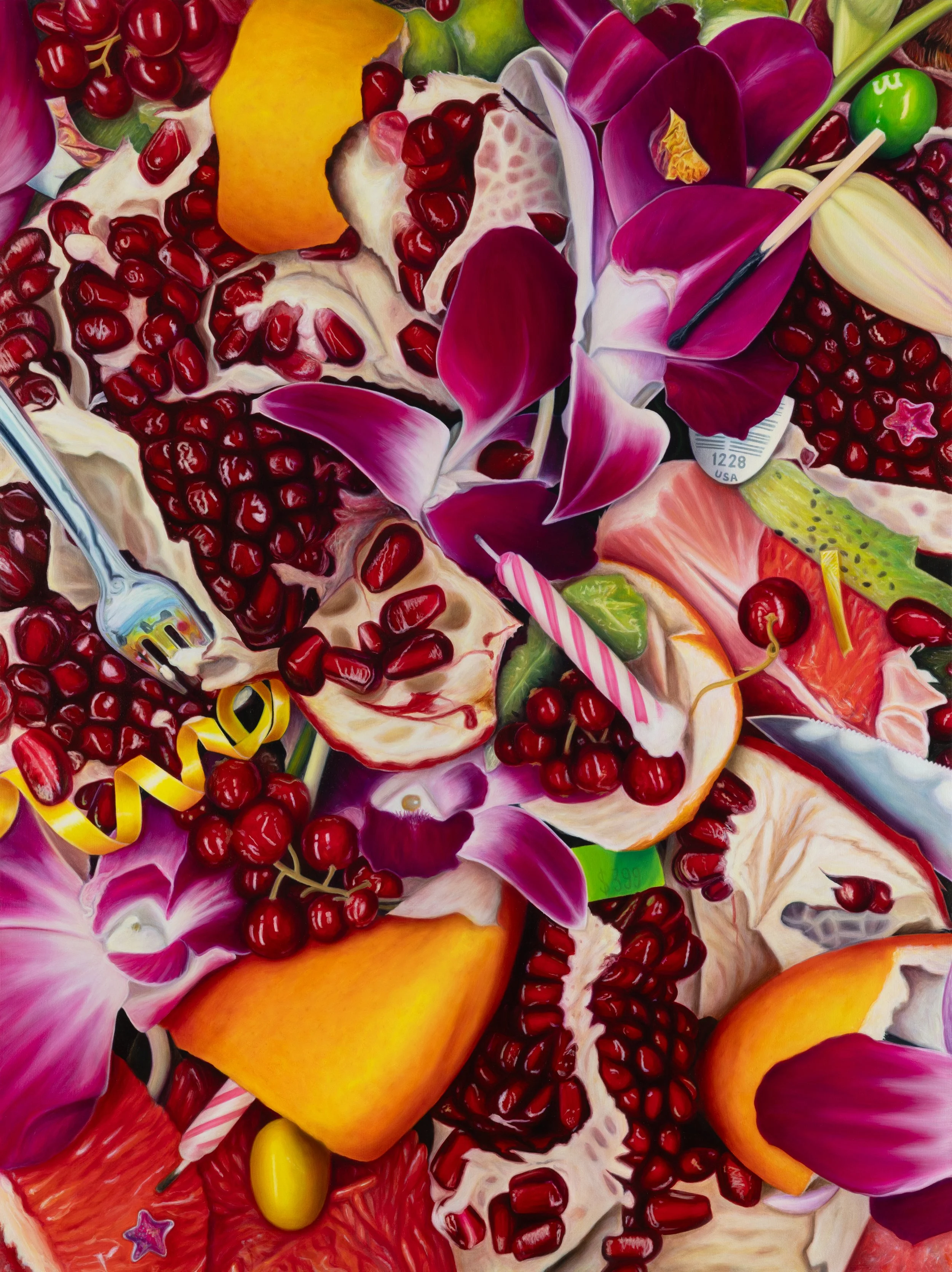  Party’s Over, 2026 Oil on linen, 40 × 30 inches 