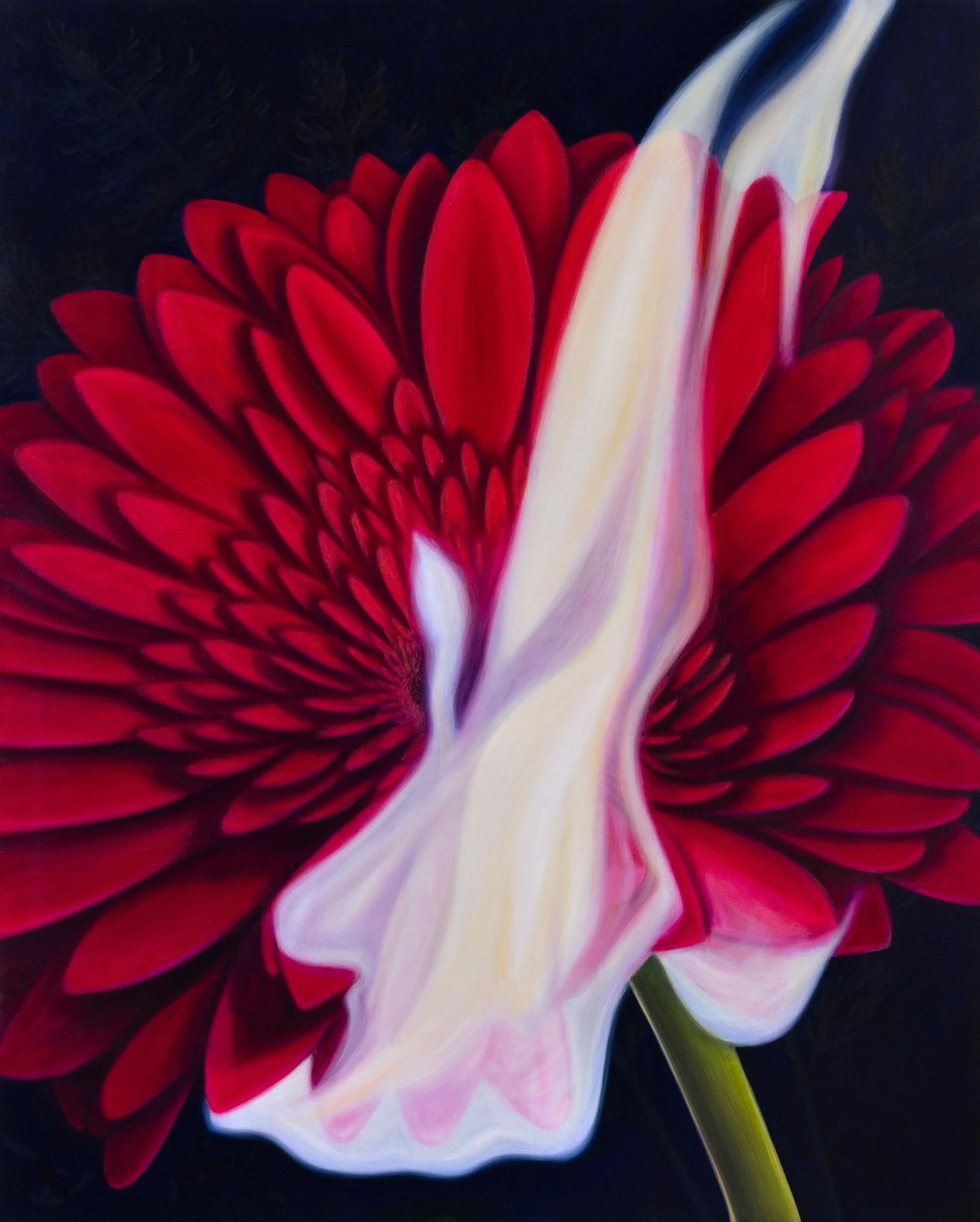  Some Reservations, 2026 Oil on linen, 30 × 24 inches 