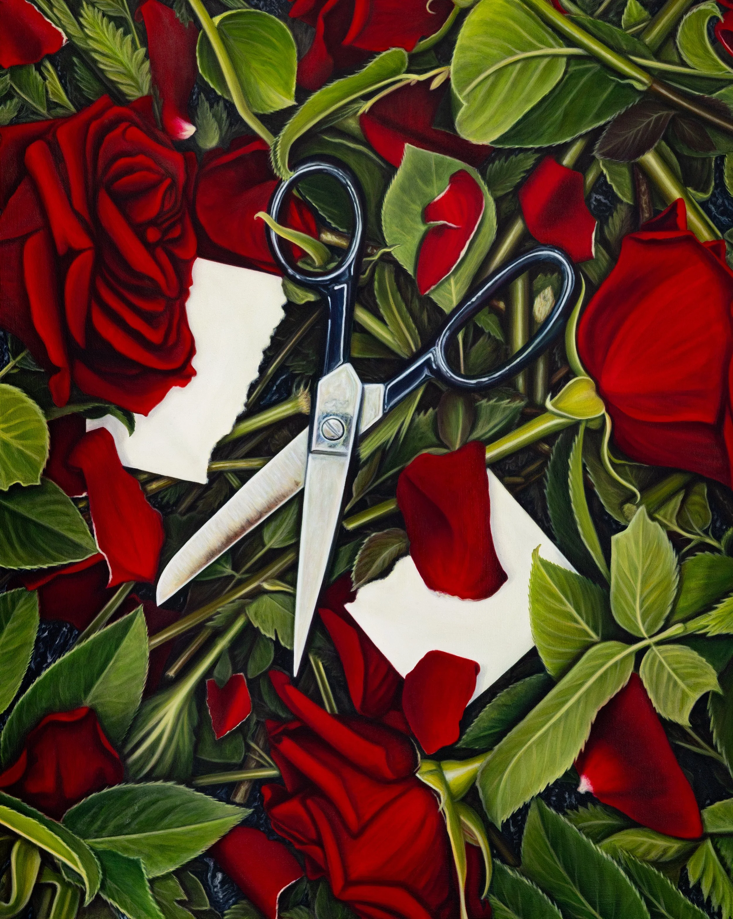  Unsubscribe, 2026 Oil on linen, 30 × 24 inches 