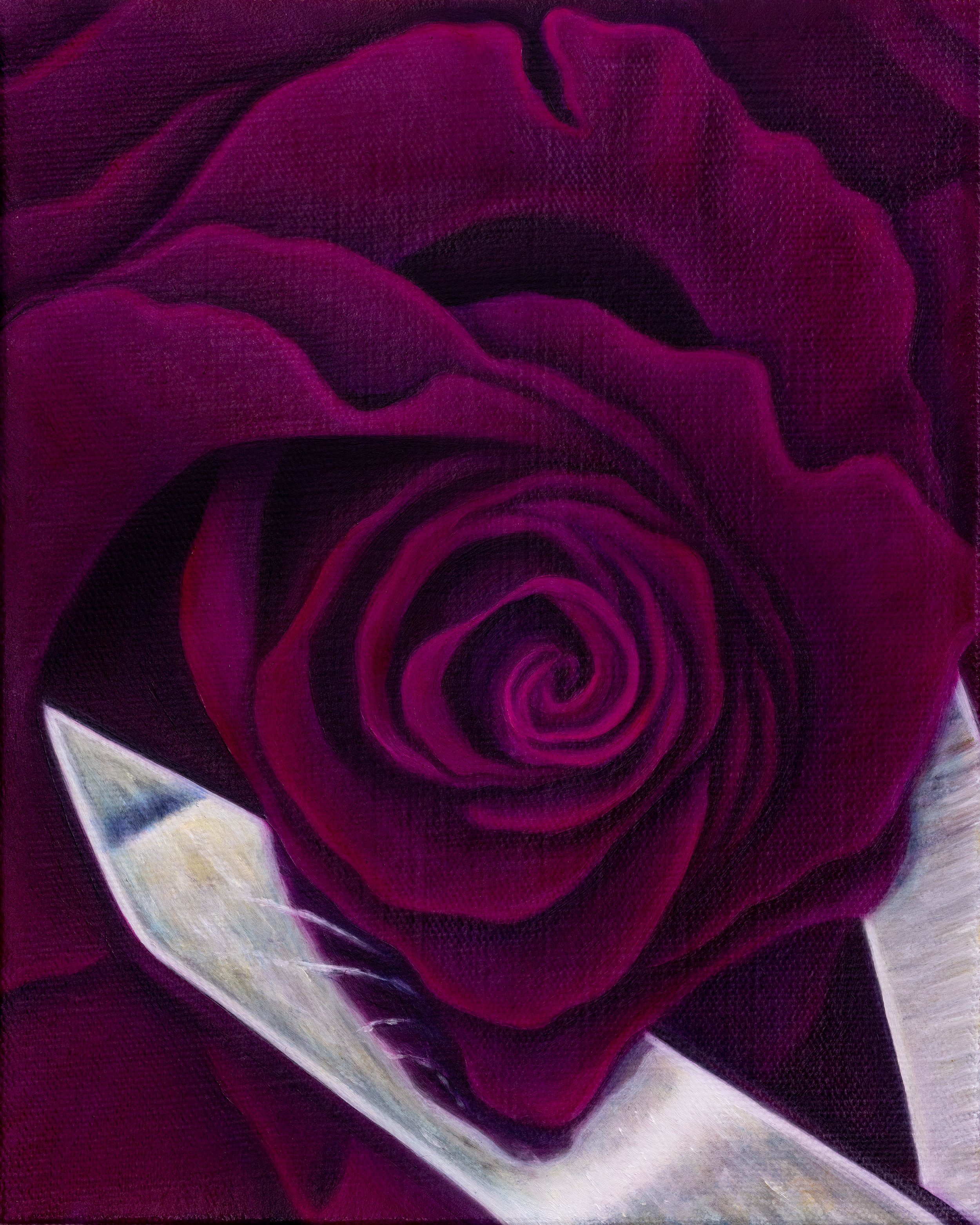  Kill Your Darlings, 2026 Oil on linen, 10 × 8 inches 