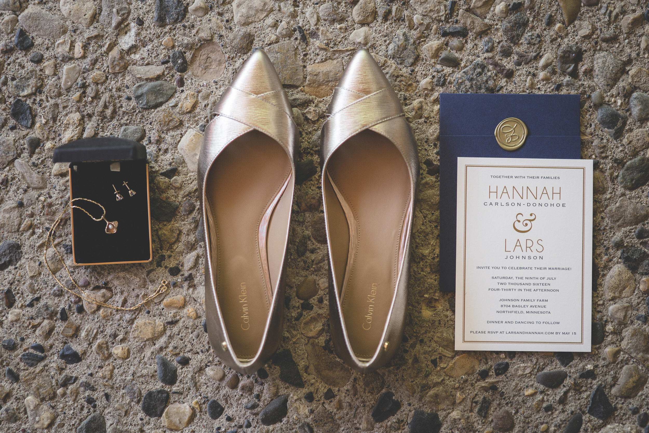 5 Minneapolis home backyard wedding shoes and invitations.jpg