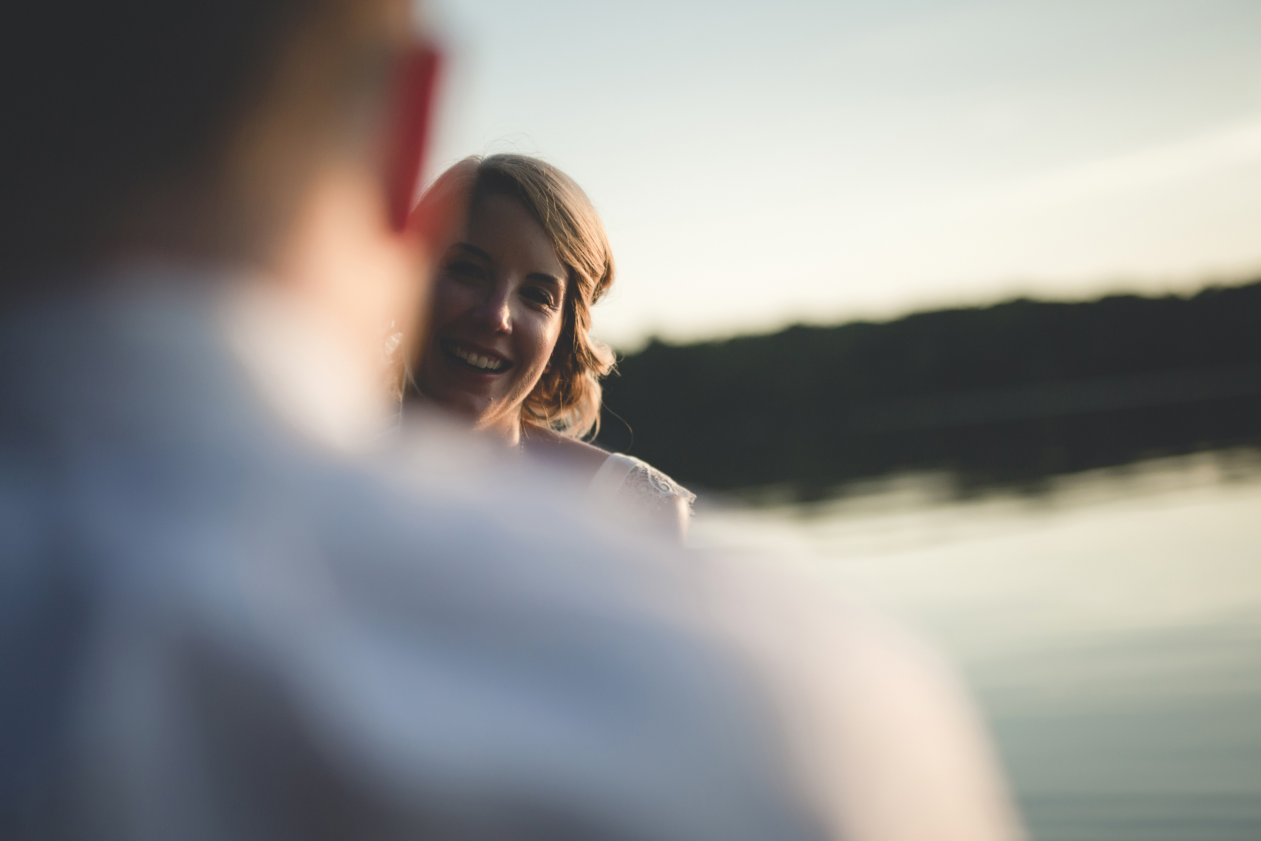 82 Minneapolis Northfield home backyard outdoor wedding lake canoe couple 2.jpg