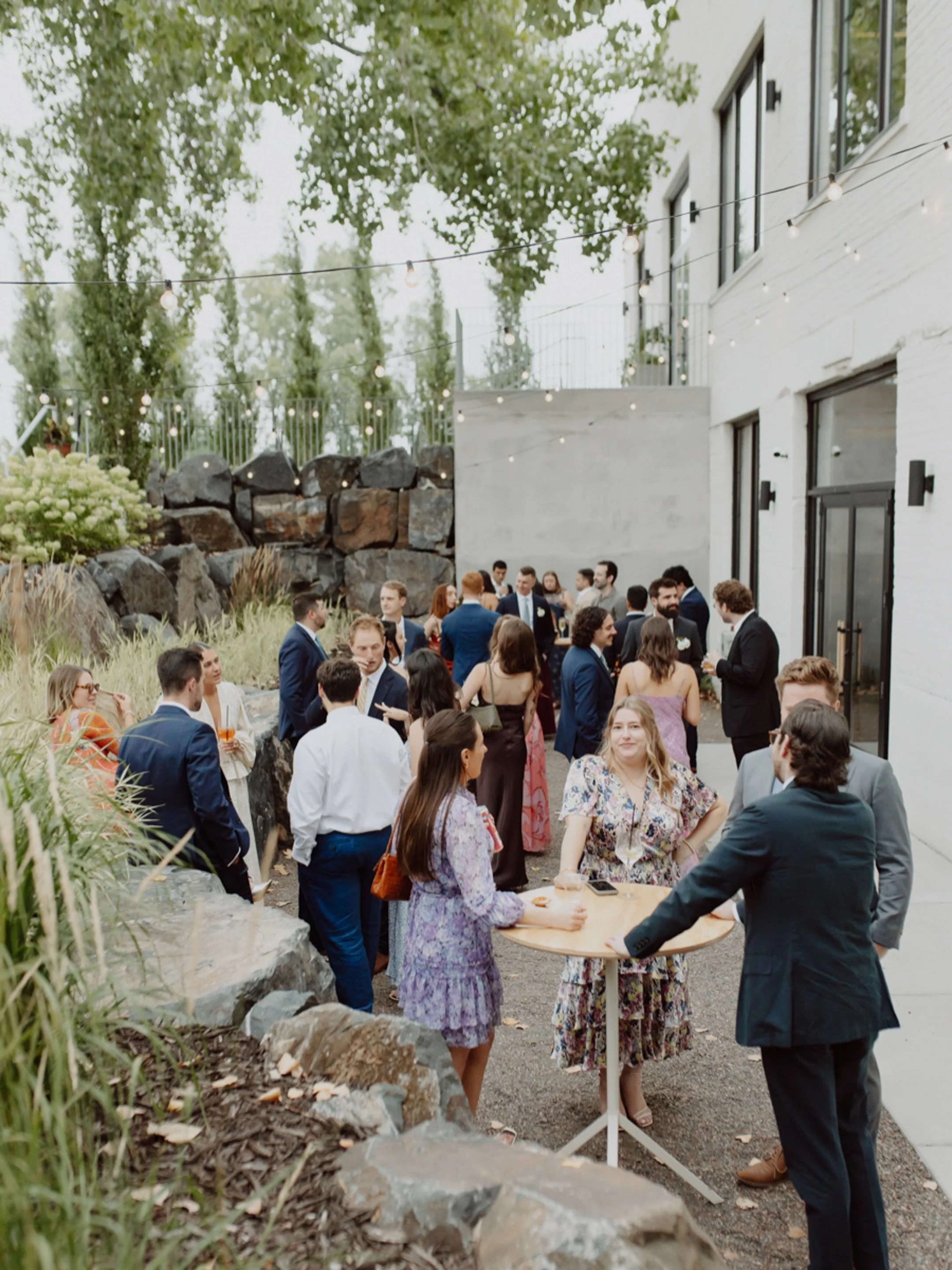 Ashley + Chris!! 🌿 Married surrounded by loved ones and greenery on a perfect August day