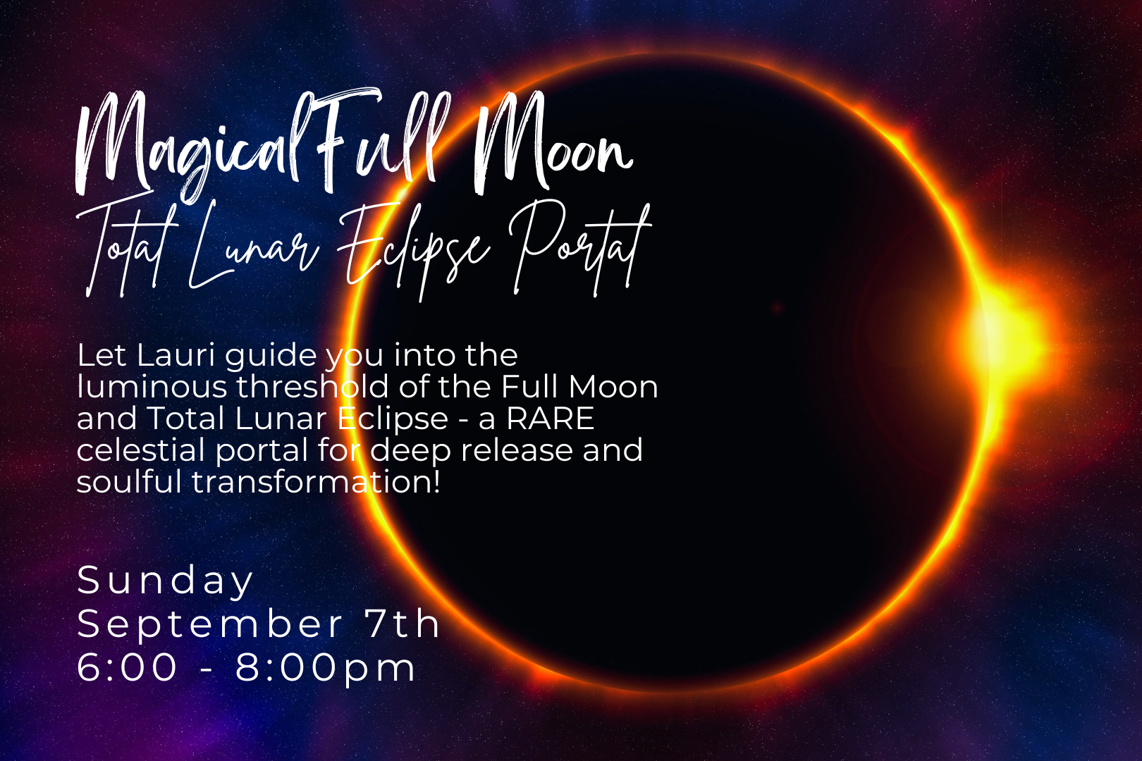 Sunday Soul Session: Magical Full Moon Total Lunar Eclipse Portal