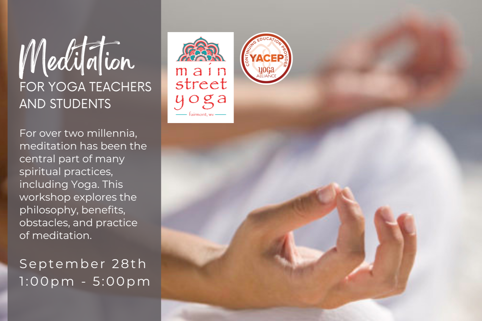 Meditation for Yoga Teachers and Students