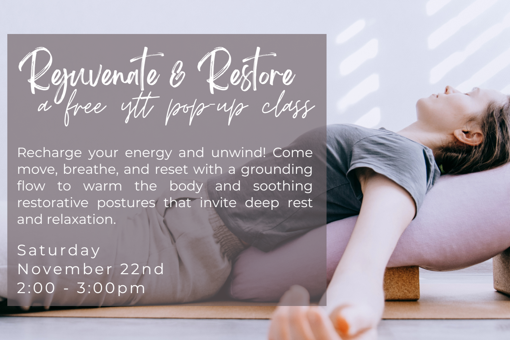 Rejuvenate and Restore