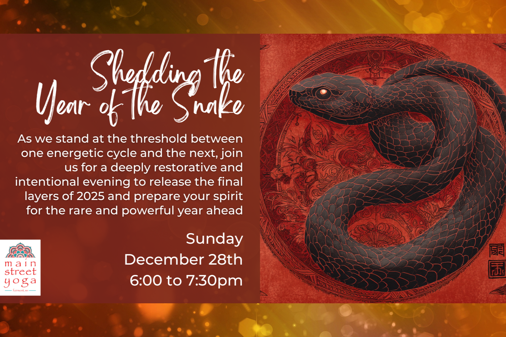 Shedding the Year of the Snake: A Special Sunday Soul Session
