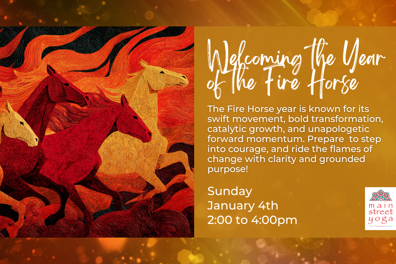 Welcoming the Fire Horse: A New Year Intentions Workshop
