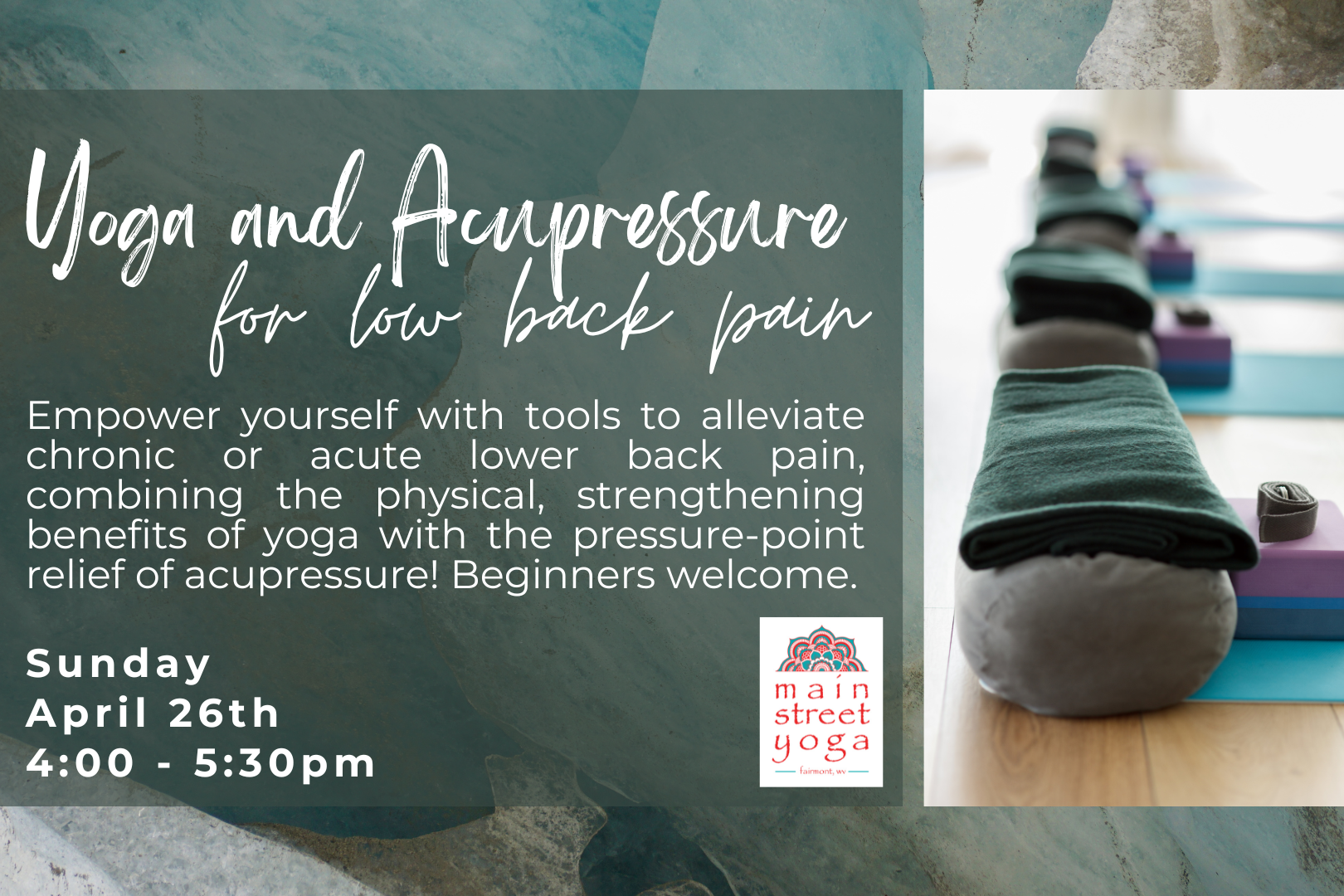 Yoga and Acupressure for Low Back Pain