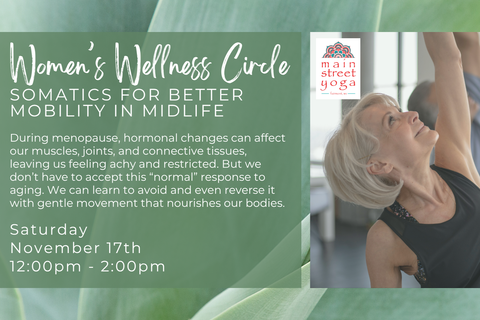 Women's Wellness Circle: Somatics for Better Mobility in Midlife