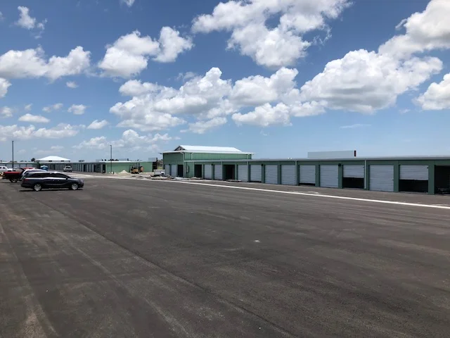 View from south inside the facility.