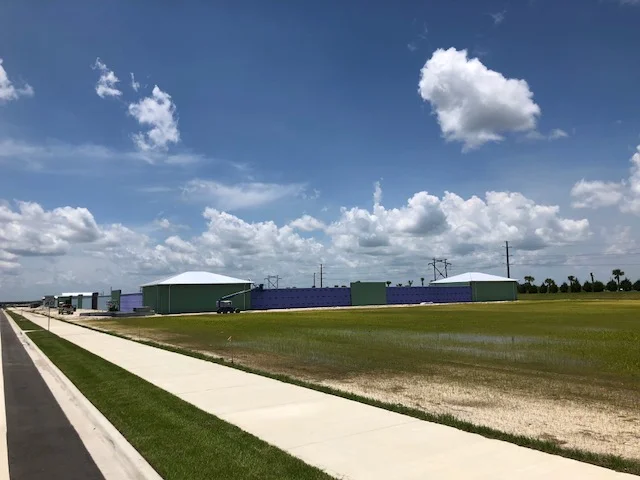 View from north outside the facility.