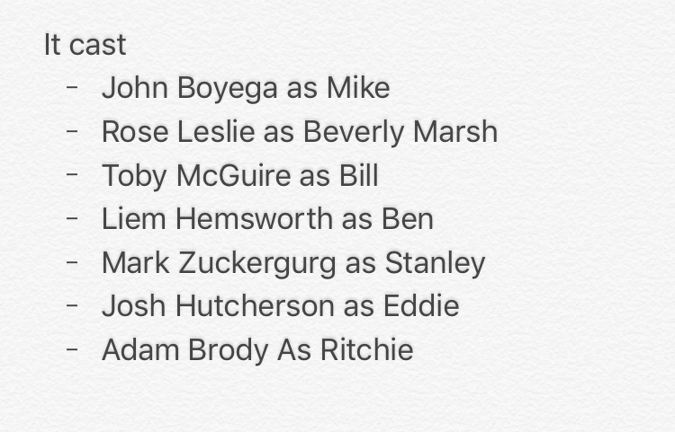 Kurtis' List